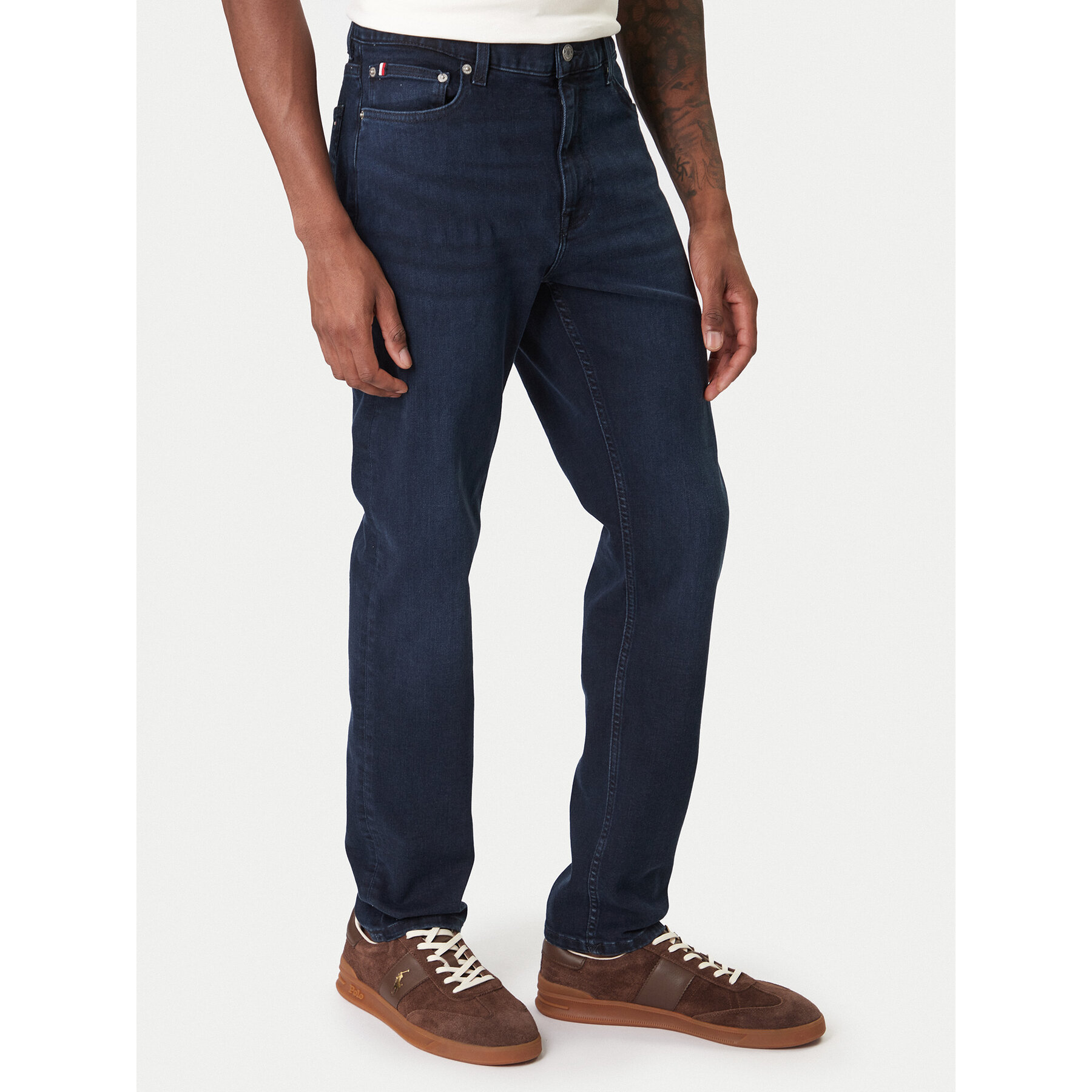 Tommy Hilfiger Jeansy Bleecker MW0MW41906 Granatowy Slim Fit