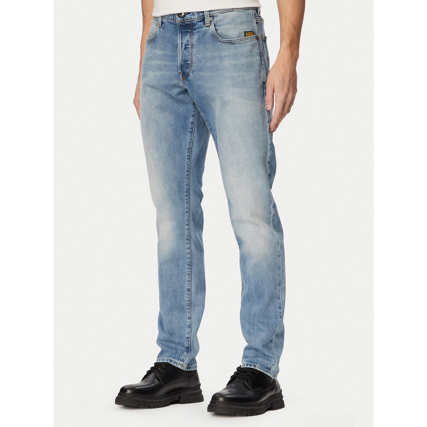 G-Star Raw Jeansy 3301 51003-C052 Niebieski Tapered Fit