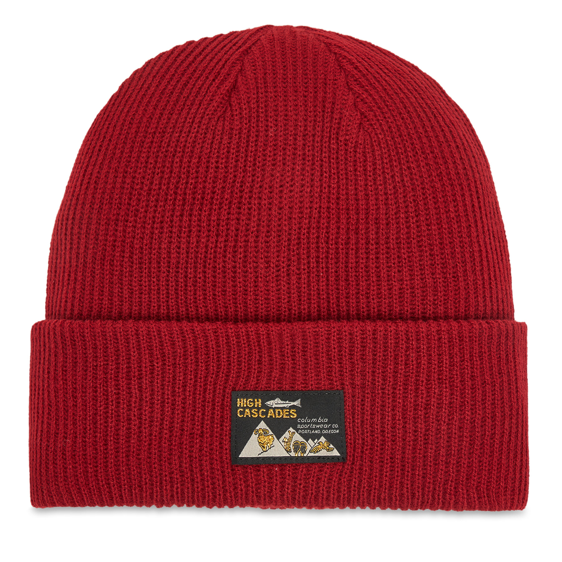 Columbia Czapka Provisions Cuffed Beanie 2092601 Czerwony