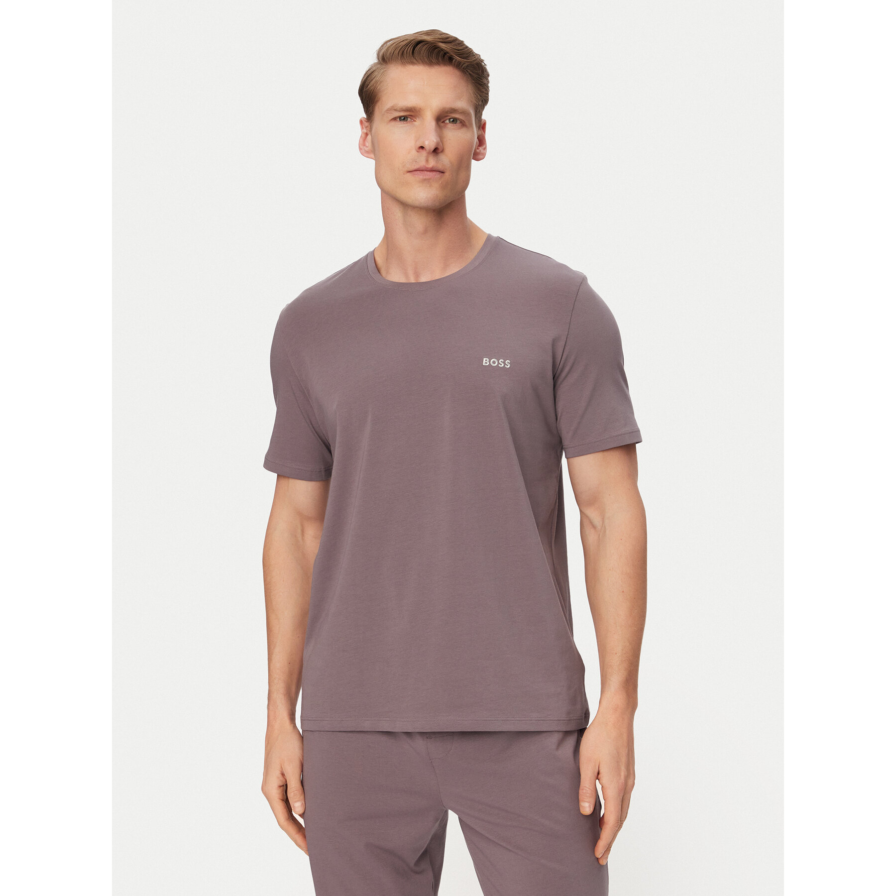 BOSS T-Shirt Mix&Match 50515312 Fioletowy Regular Fit