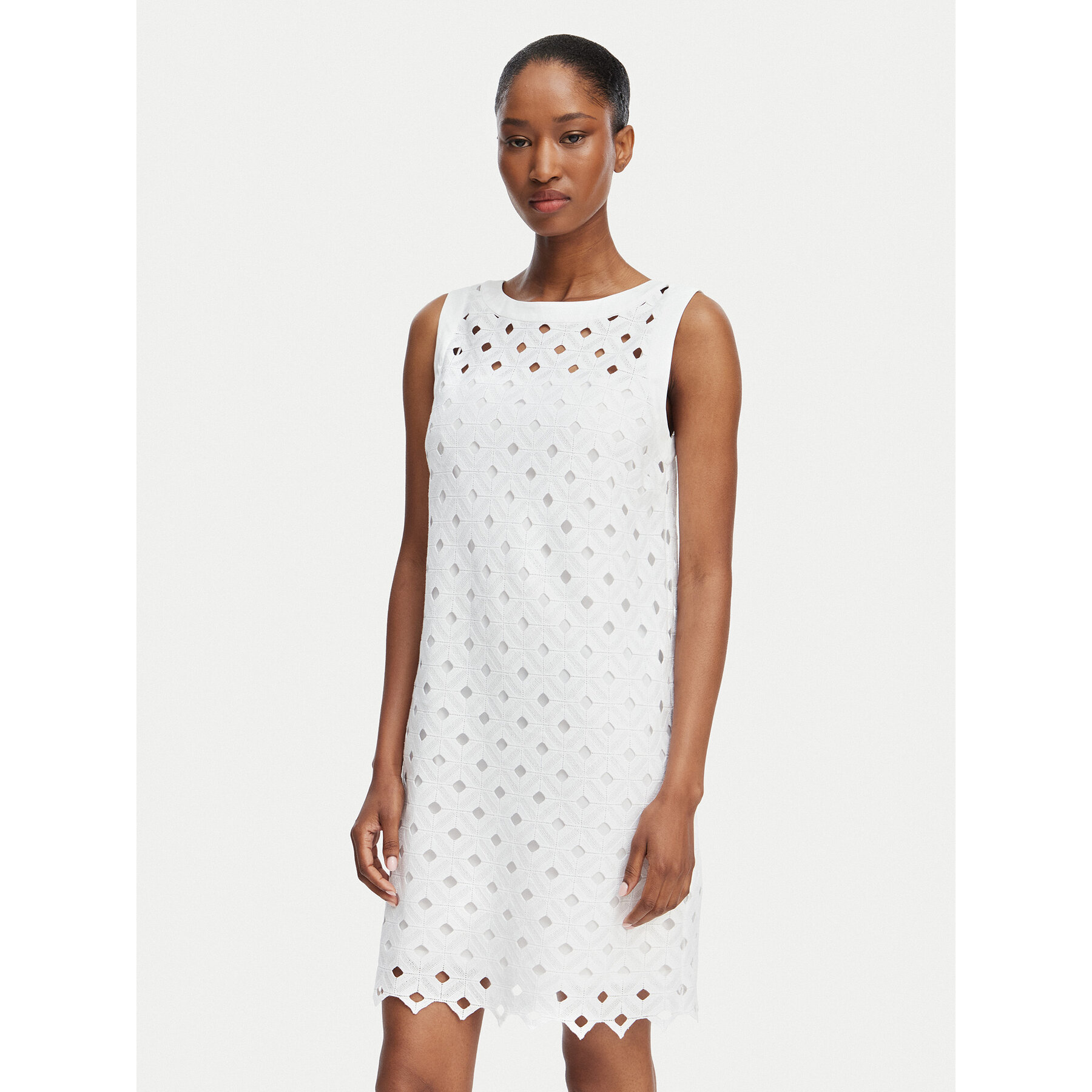 Max Mara Beachwear Sukienka letnia 2616621089650 Biały Regular Fit