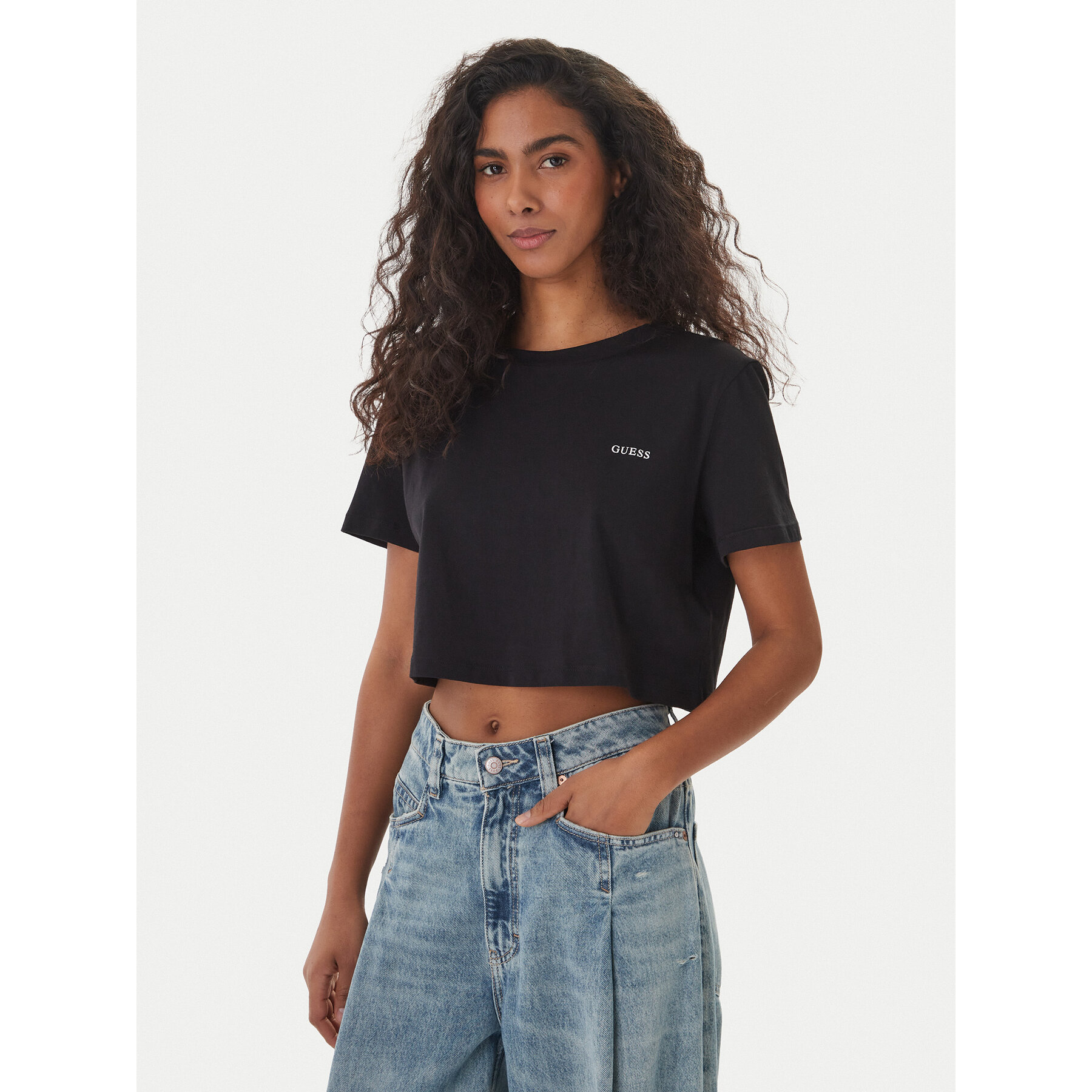 Guess T-Shirt V6GI17 K2984 Czarny Regular Fit