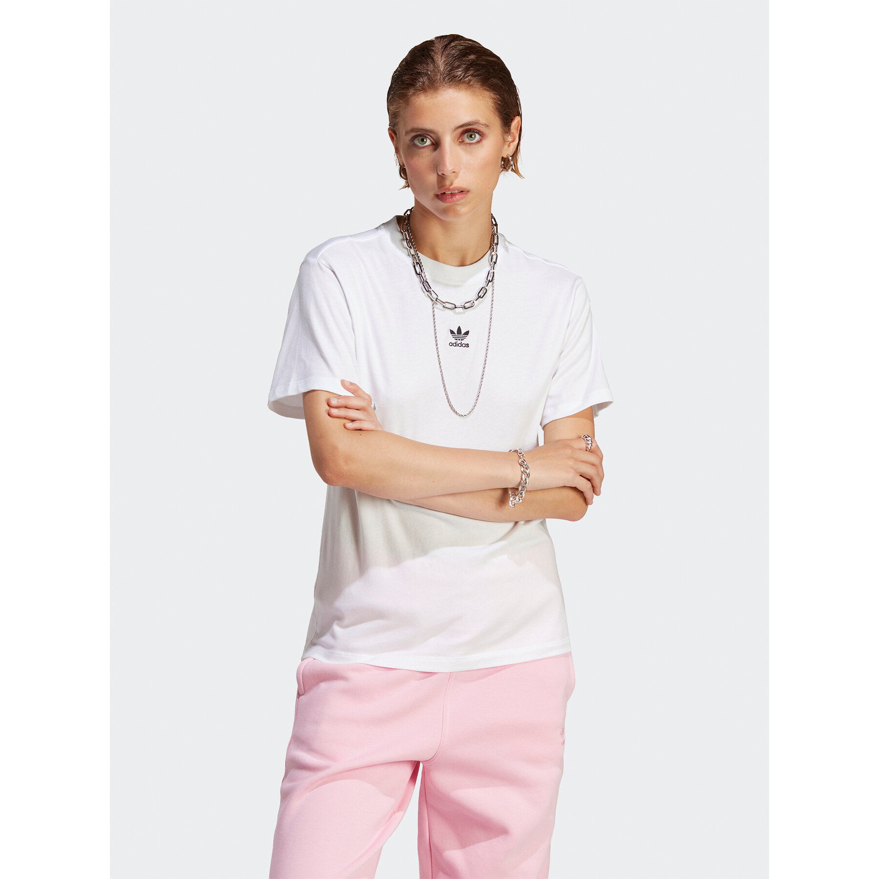adidas T-Shirt Adicolor Essentials Regular T-Shirt IC1831 Biały Regular Fit