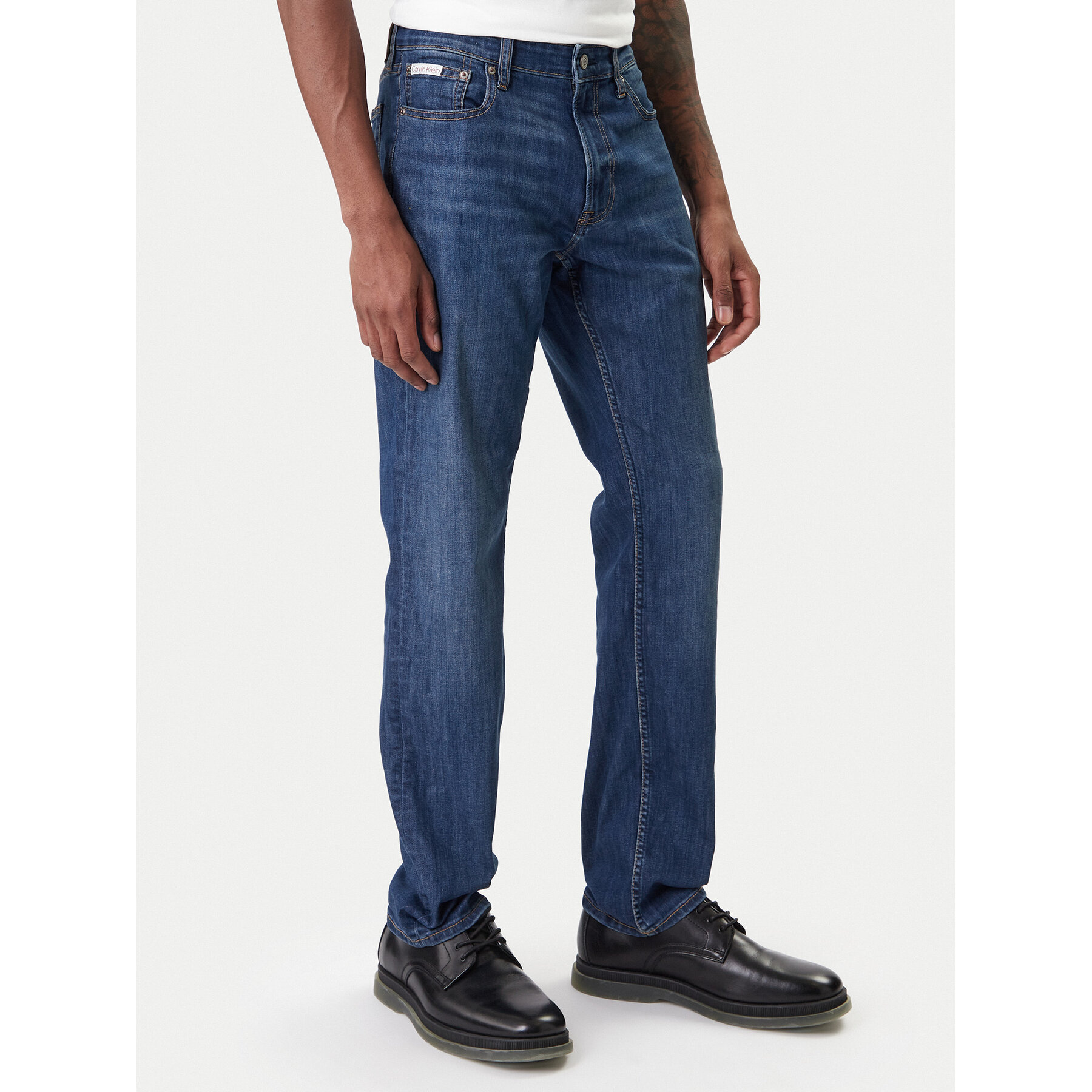 Calvin Klein Jeans Jeansy LV04RE777G Granatowy Slim Fit