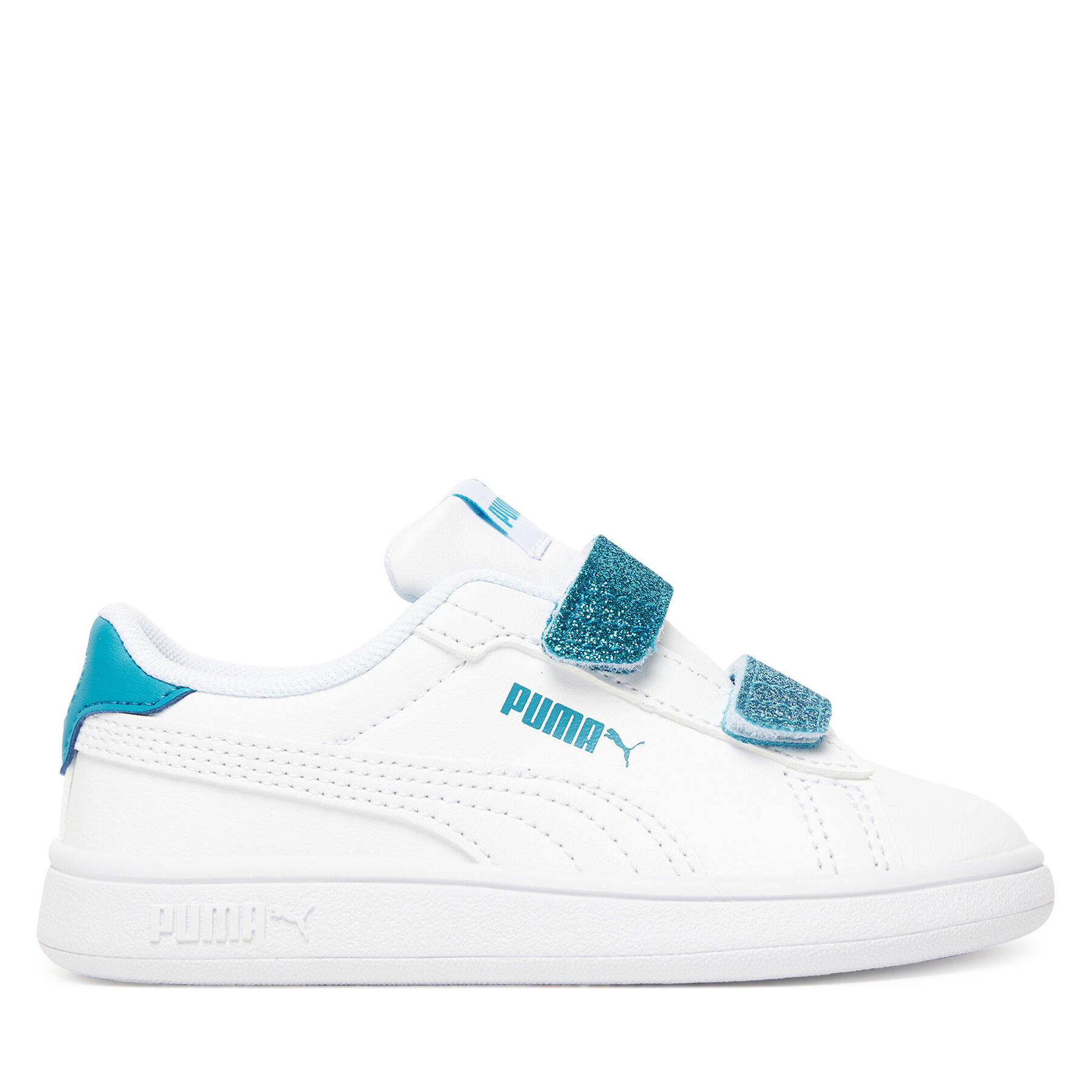Puma Sneakersy Smash 3.0 L Glitter Velcro V Inf 395610 08 Biały