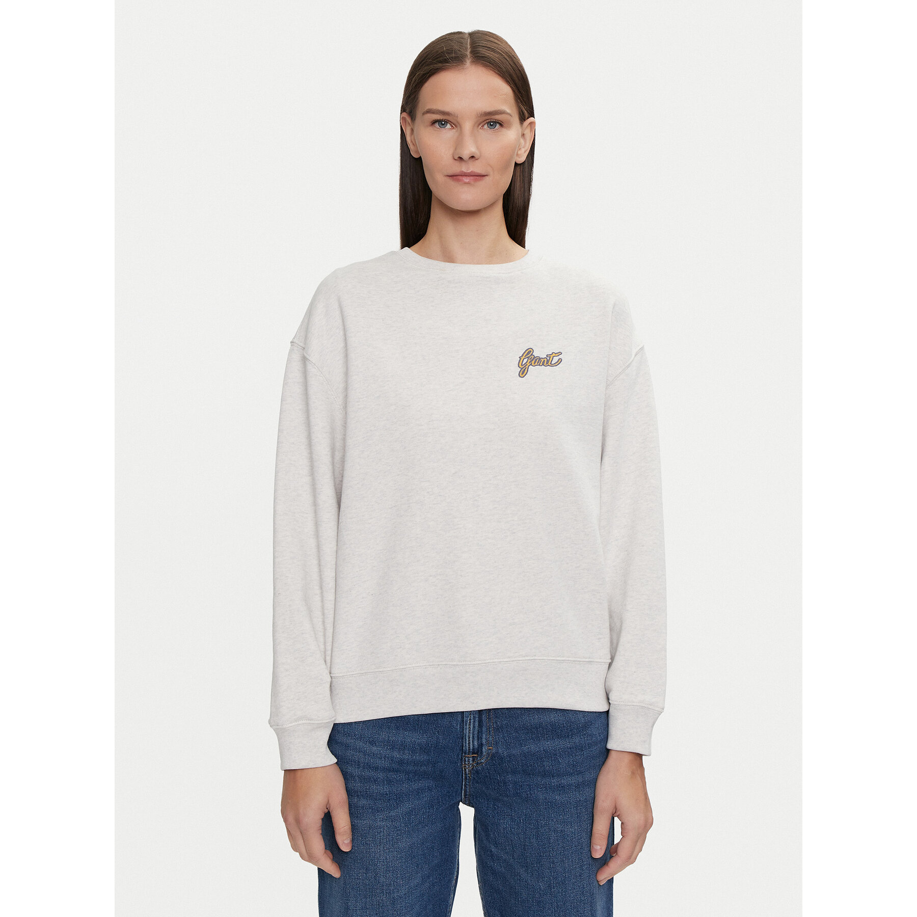 Gant Bluza 4201239 Szary Loose Fit