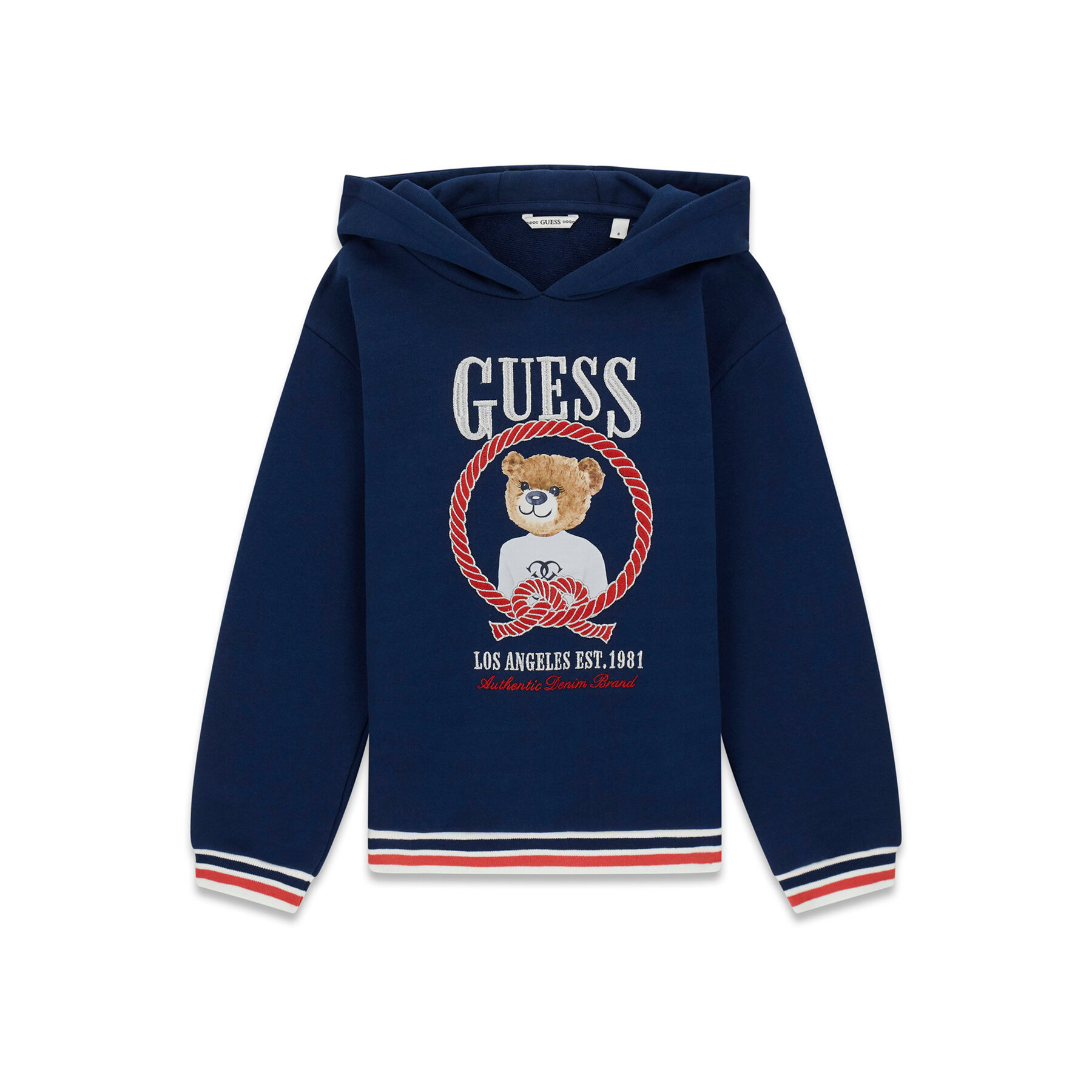 Guess Bluza J6RQ05 KAD74 Granatowy Regular Fit