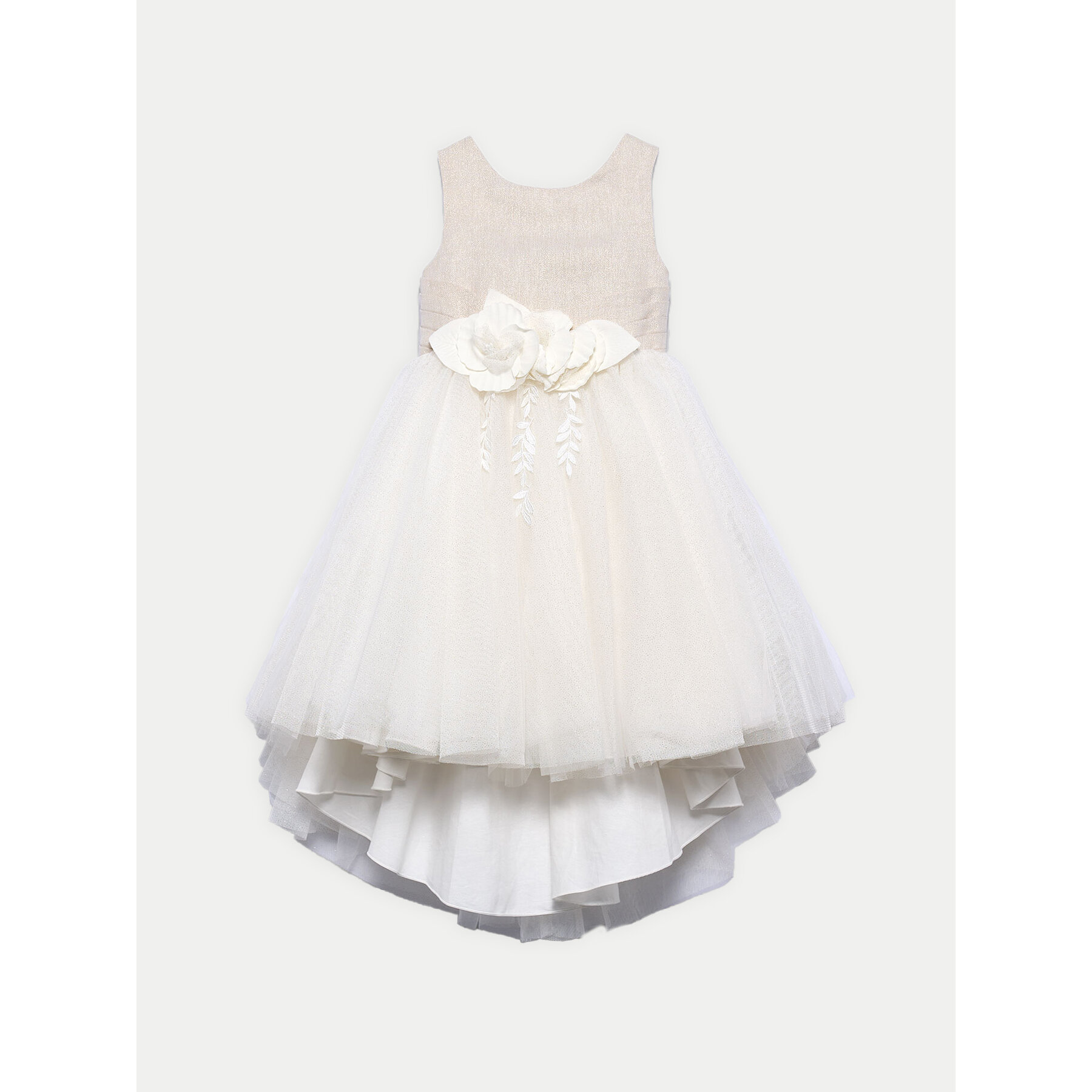 Abel & Lula Sukienka elegancka 5032 Beżowy Regular Fit
