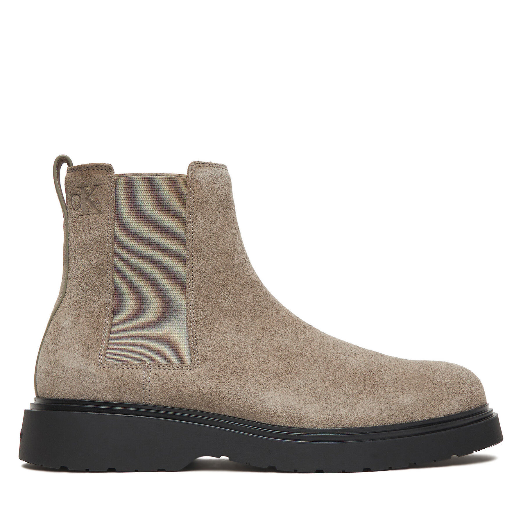 Calvin Klein Sztyblety Combat Ess Chelsea Boot Su YM0YM01372 Beżowy