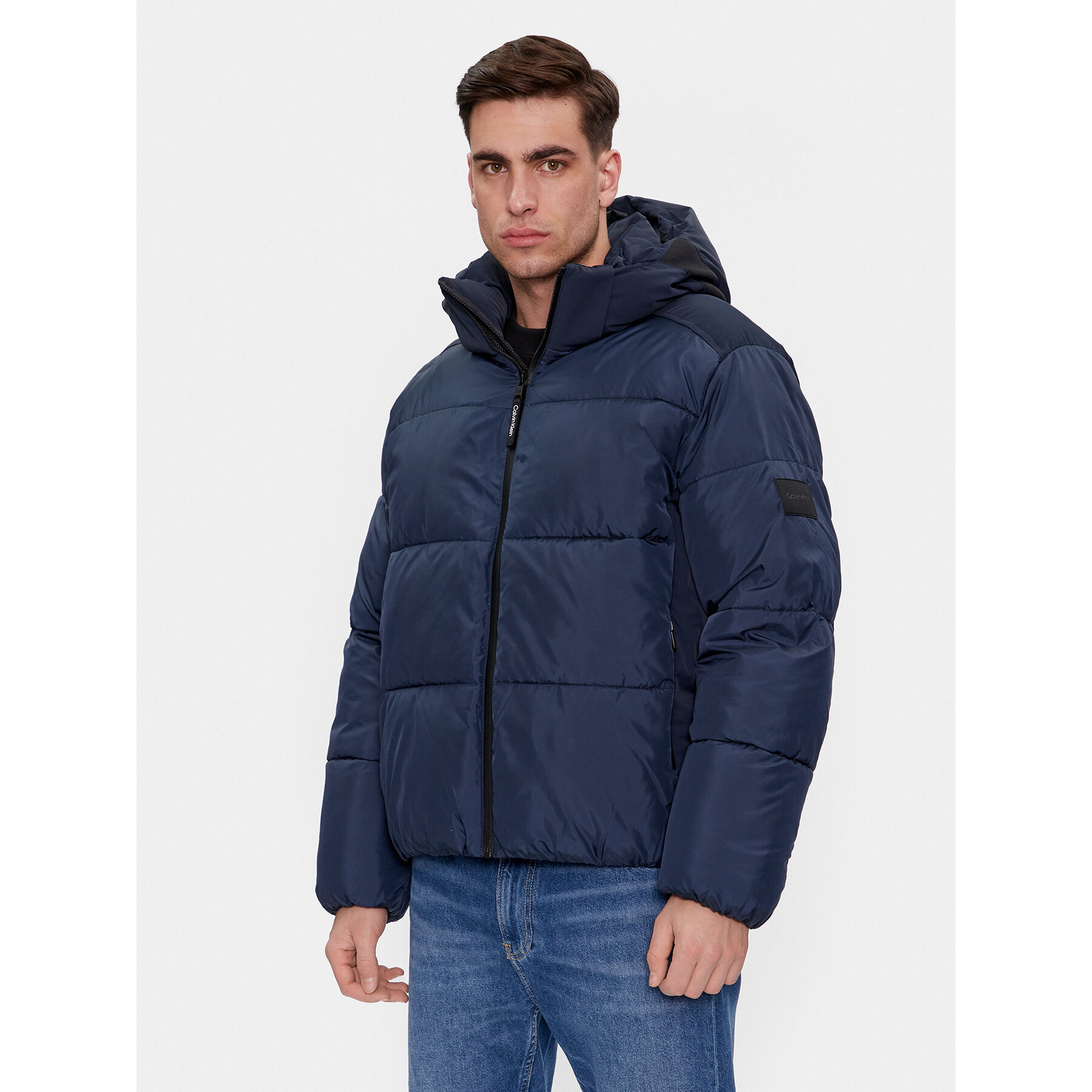 Calvin Klein Kurtka zimowa K10K110329 Granatowy Regular Fit