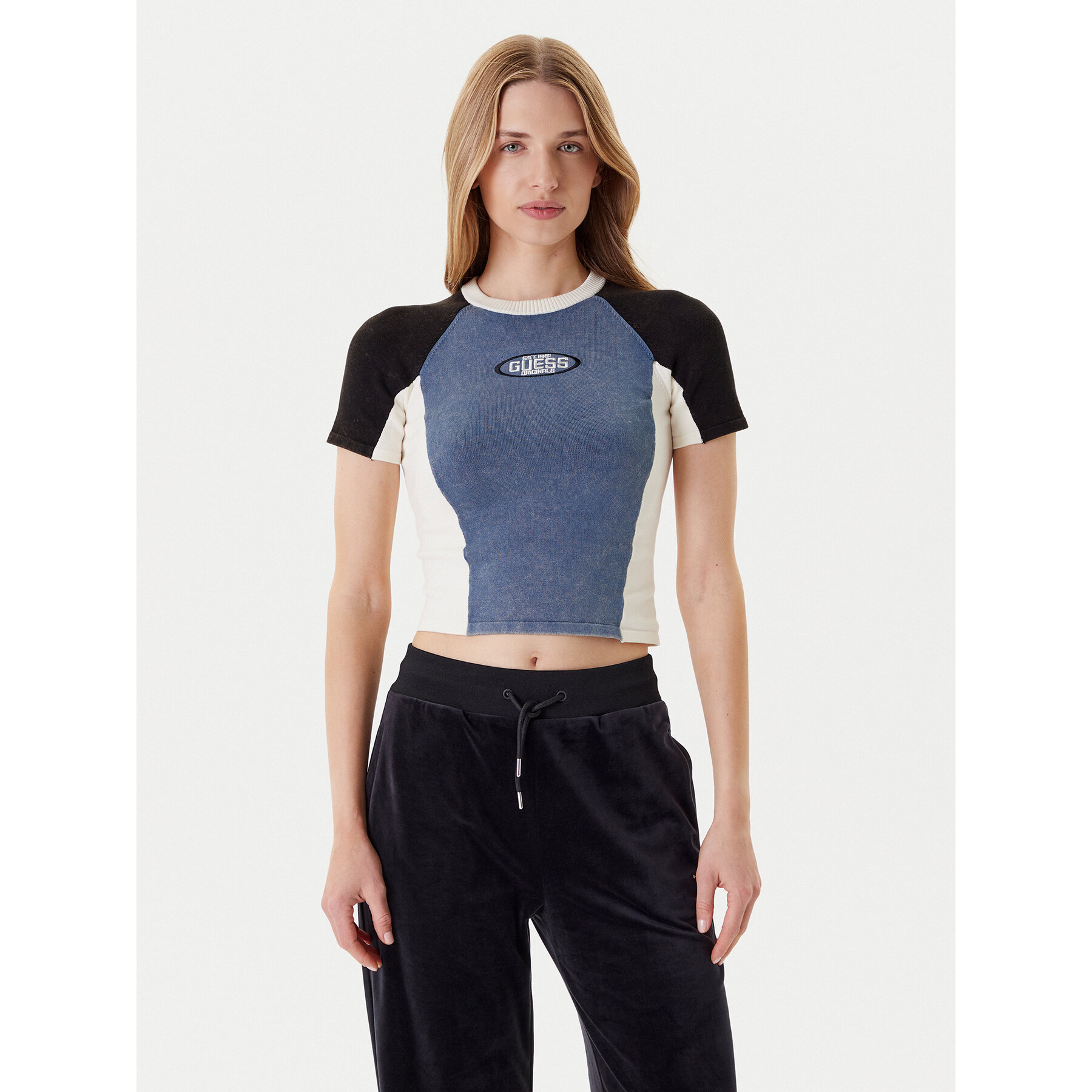 Guess T-Shirt W5YR44 Z2YJ2 Granatowy Regular Fit