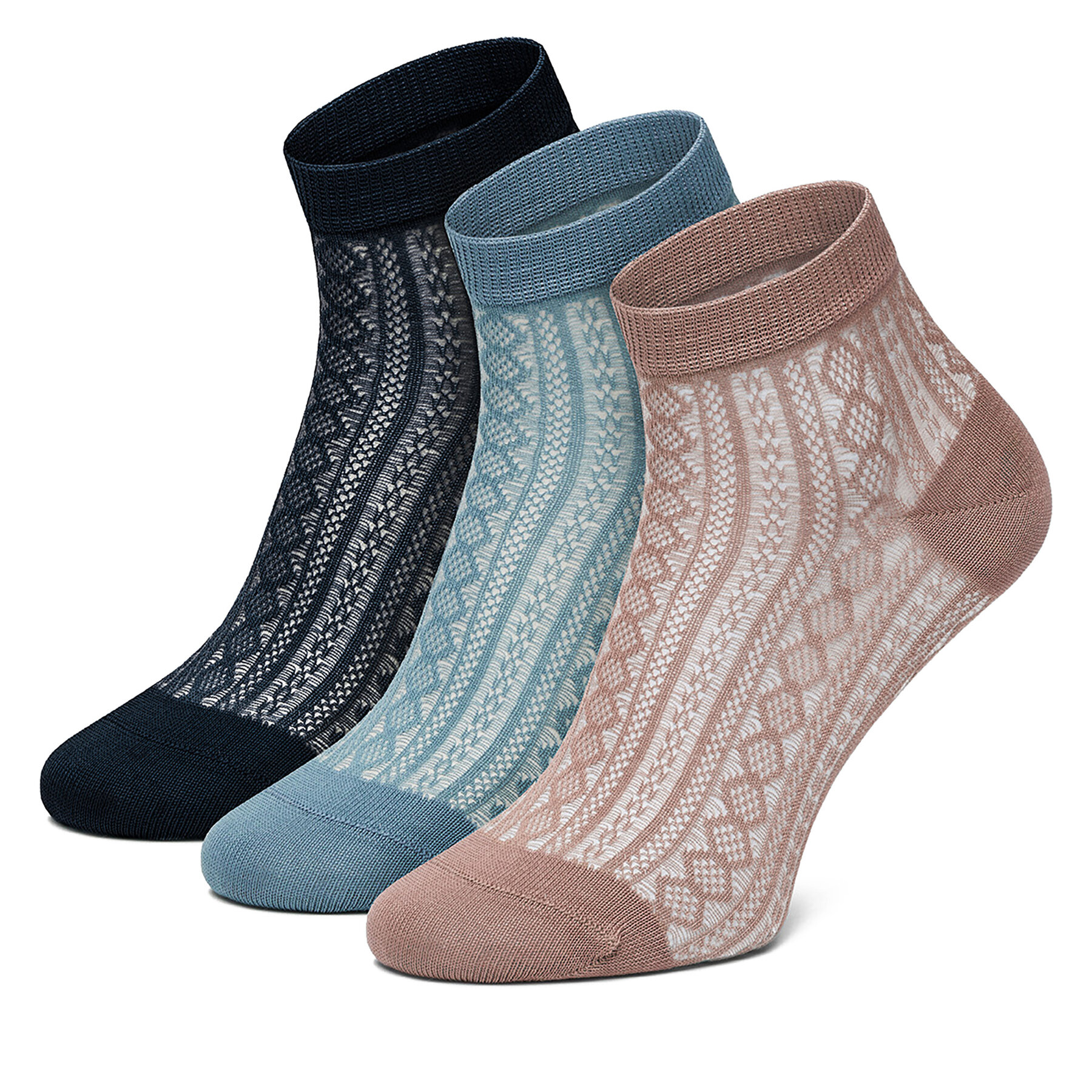 Nine West Skarpety długie KR_NW_SHINY_Z_SS25 (3 PACK) Kolorowy