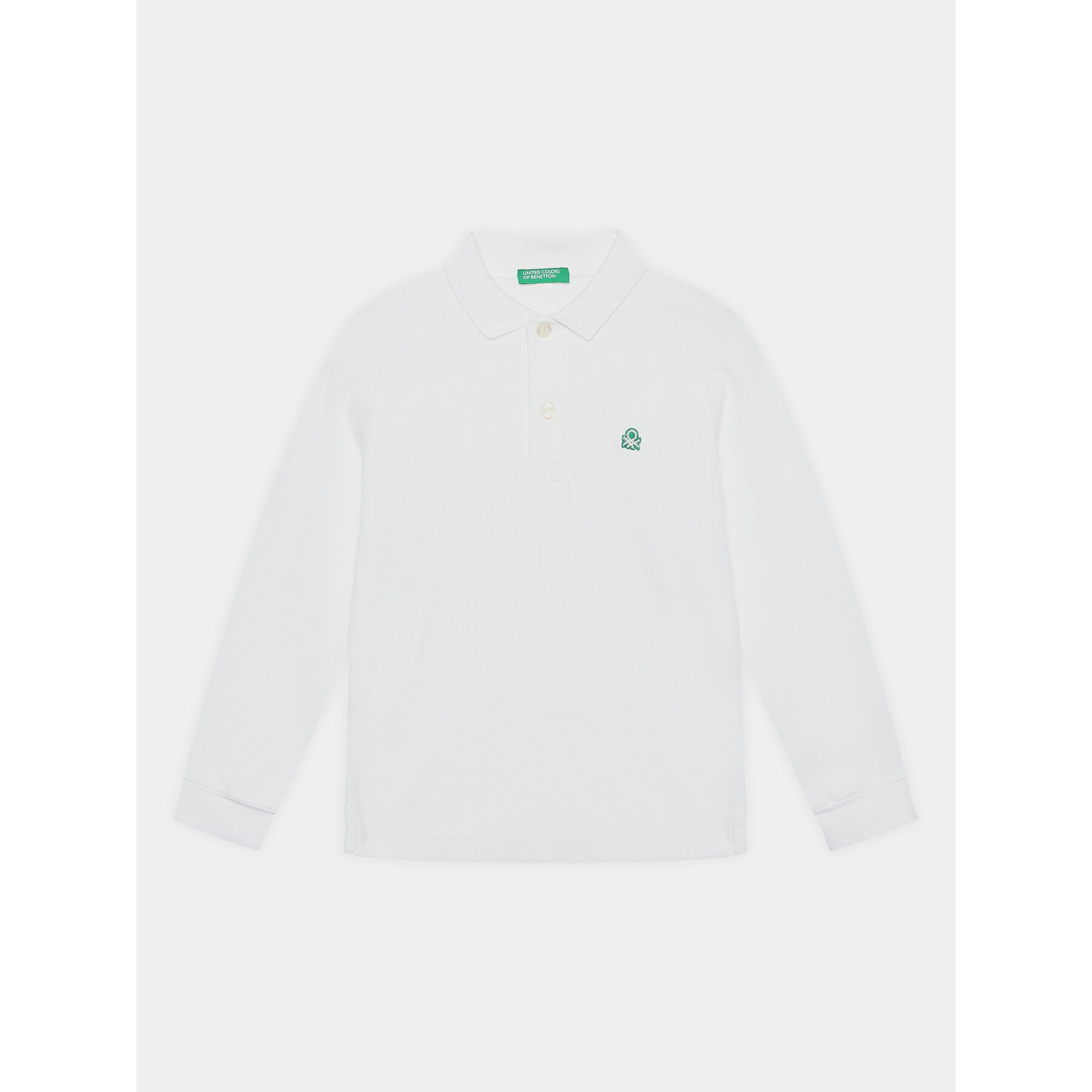 United Colors Of Benetton Polo 3089C300Z Biały Regular Fit