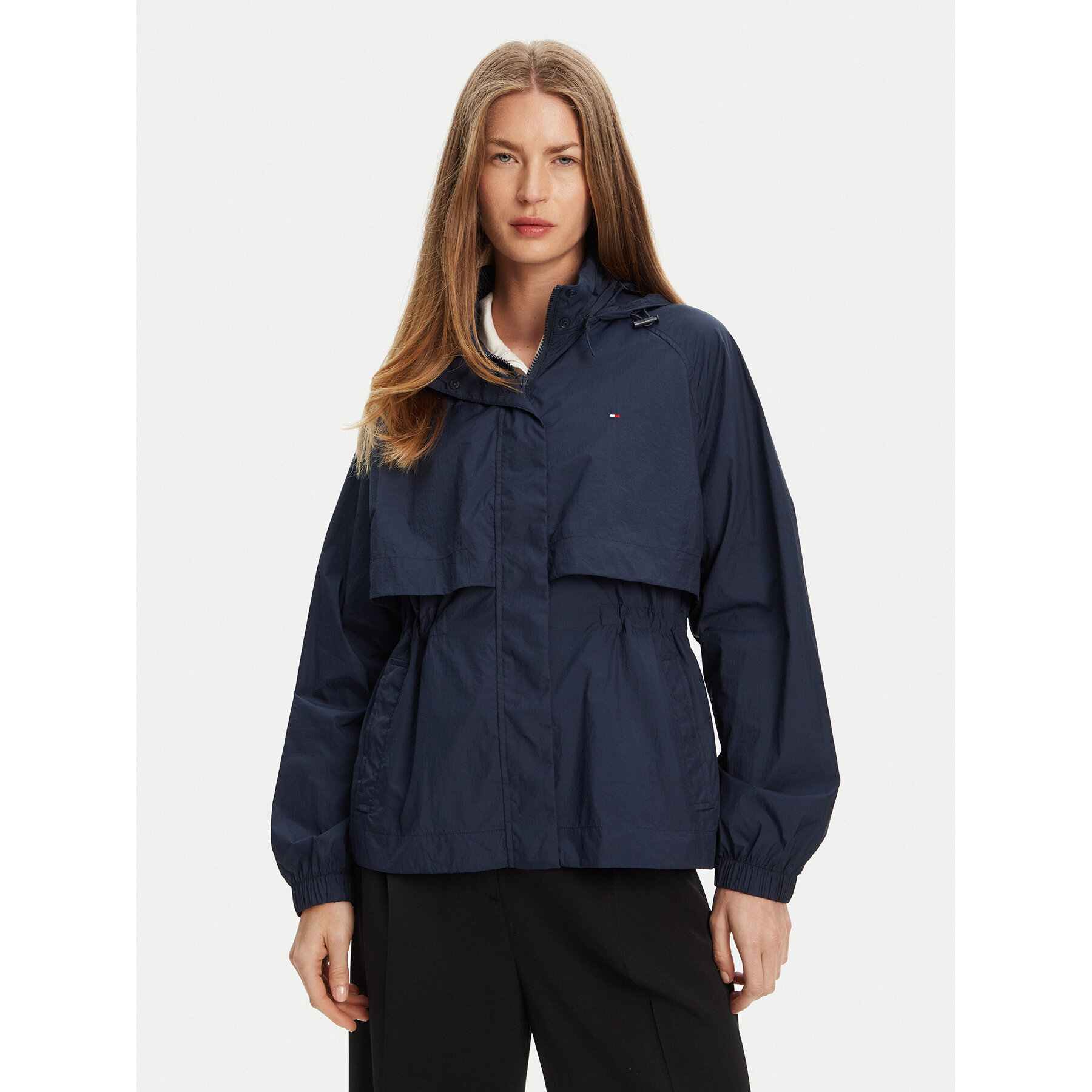 Tommy Hilfiger Wiatrówka WW0WW46444 Granatowy Relaxed Fit