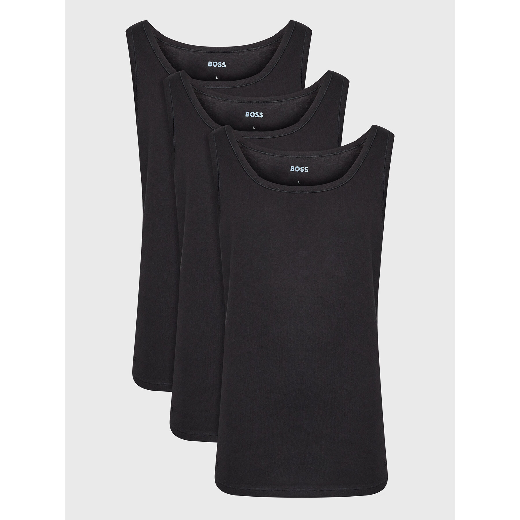 BOSS Komplet tank topów 50475278 Czarny Regular Fit