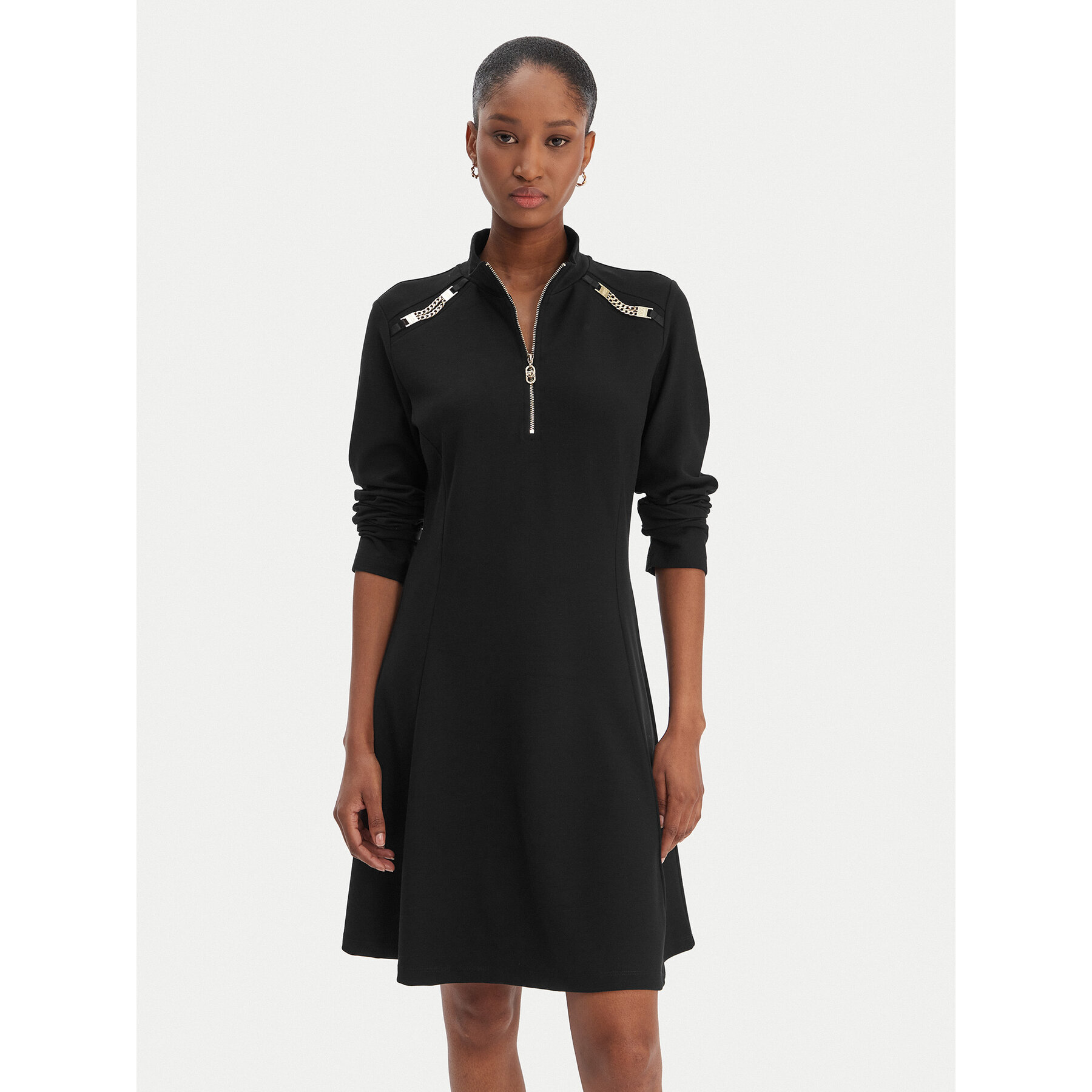 Liu Jo Sport Sukienka codzienna TA6019 JS182 Czarny Regular Fit