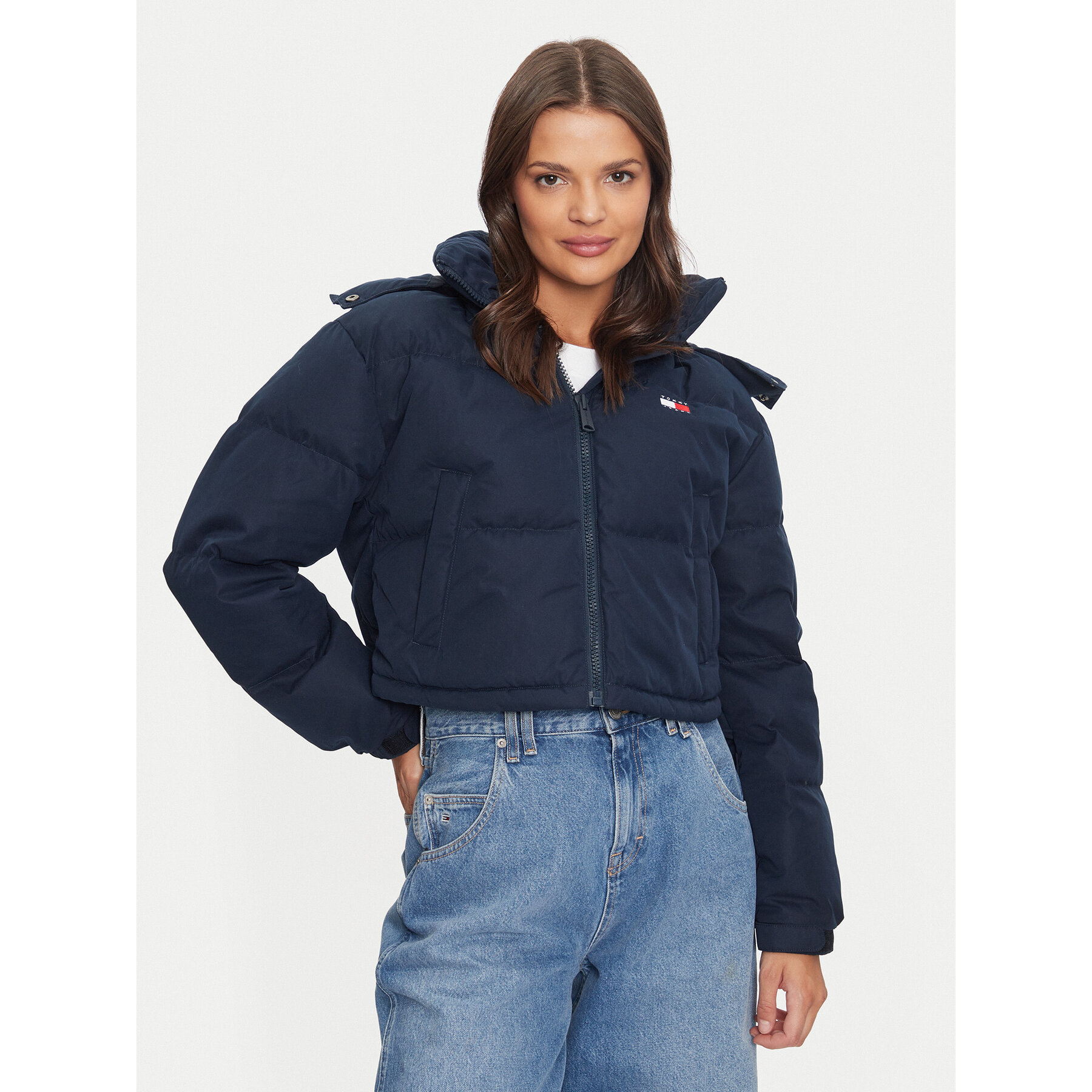 Tommy Jeans Kurtka puchowa Alaska DW0DW19687 Granatowy Regular Fit