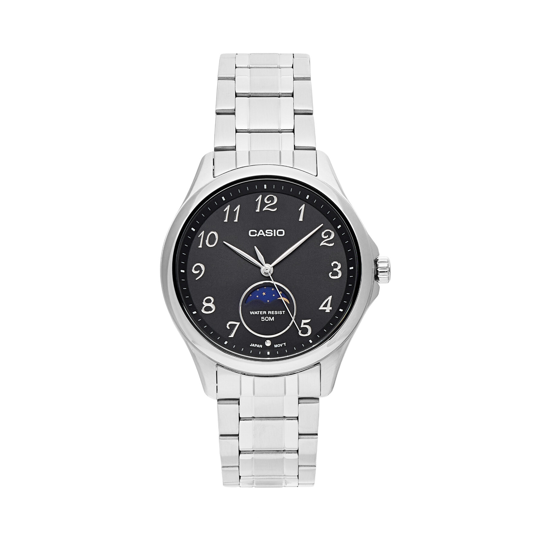 Casio Zegarek MTP-M110D-1AVER Srebrny