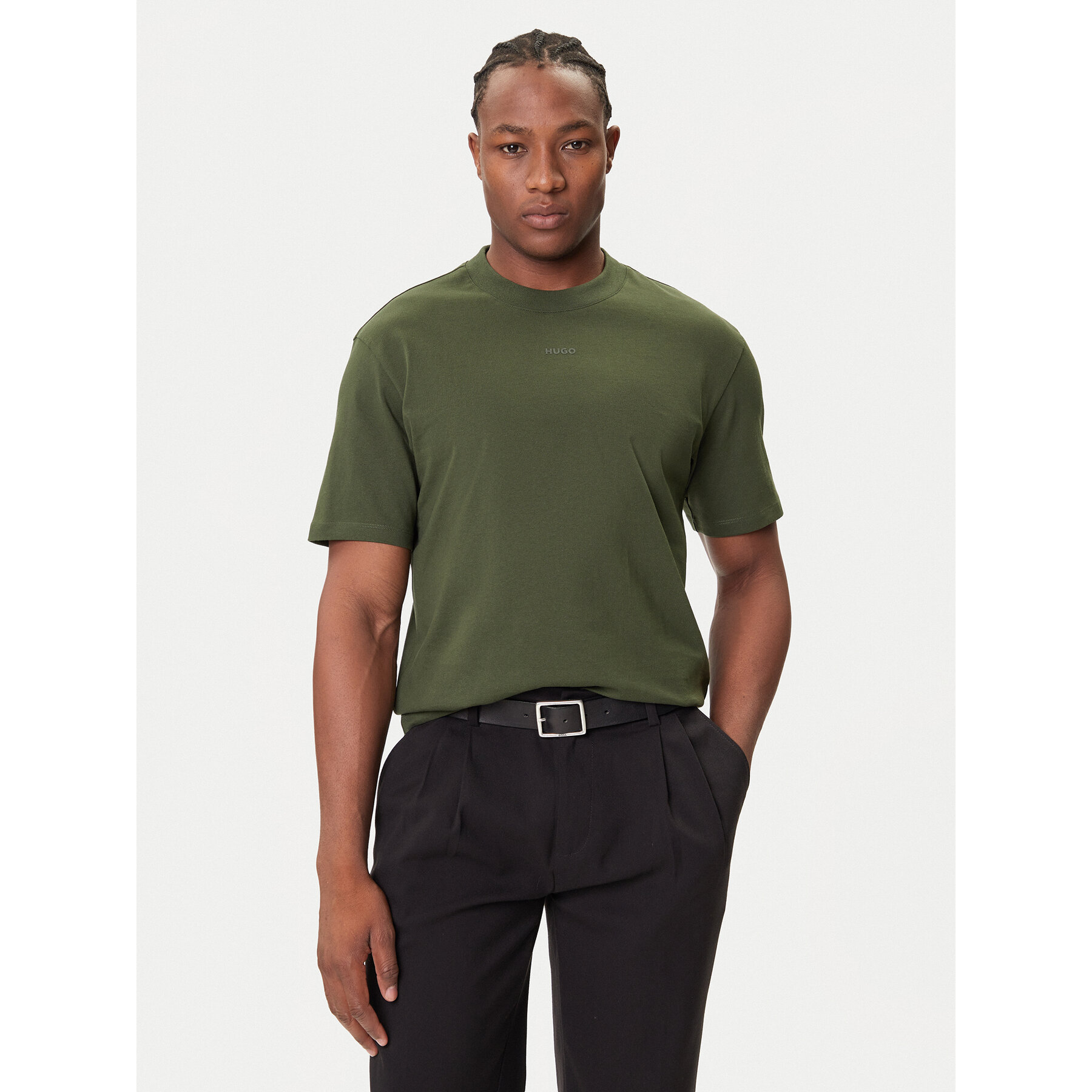 HUGO T-Shirt Dapolino 50488330 Zielony Relaxed Fit