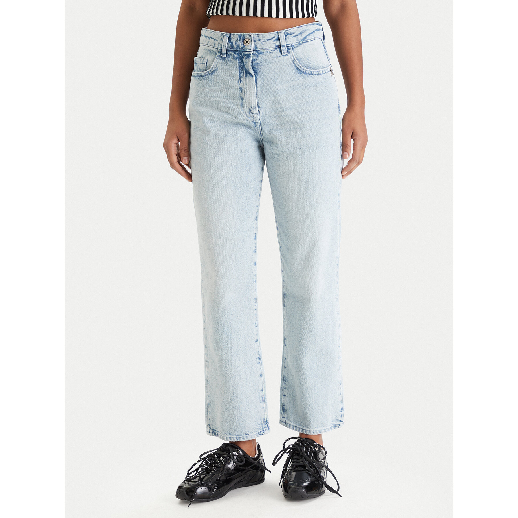 Patrizia Pepe Jeansy 8P0803/D1WZB-CB01 Niebieski Regular Fit