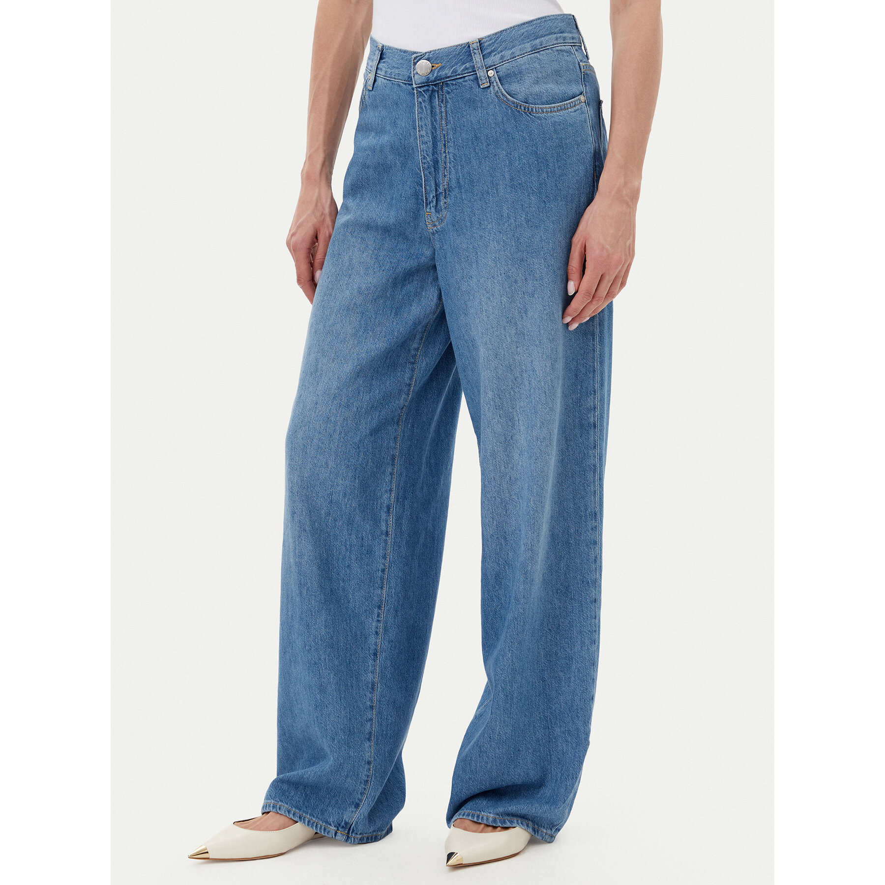 PINKO Jeansy 104601 A2DR Niebieski Relaxed Fit