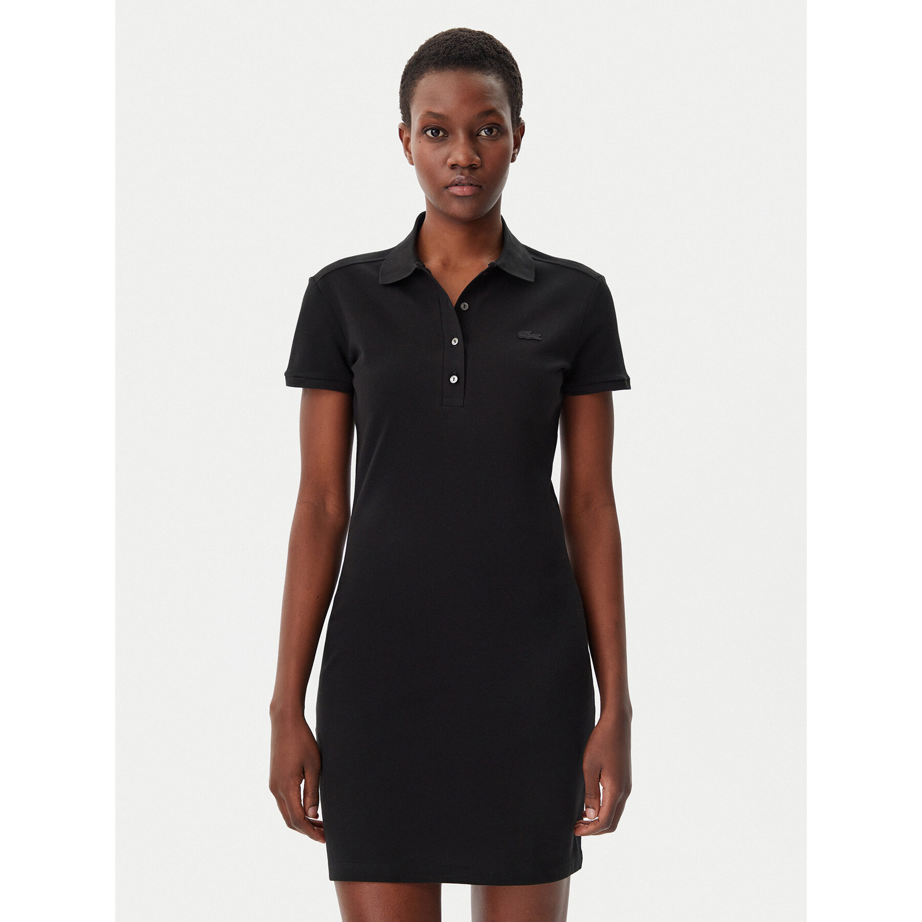 Lacoste Sukienka codzienna EF5473 Czarny Slim Fit