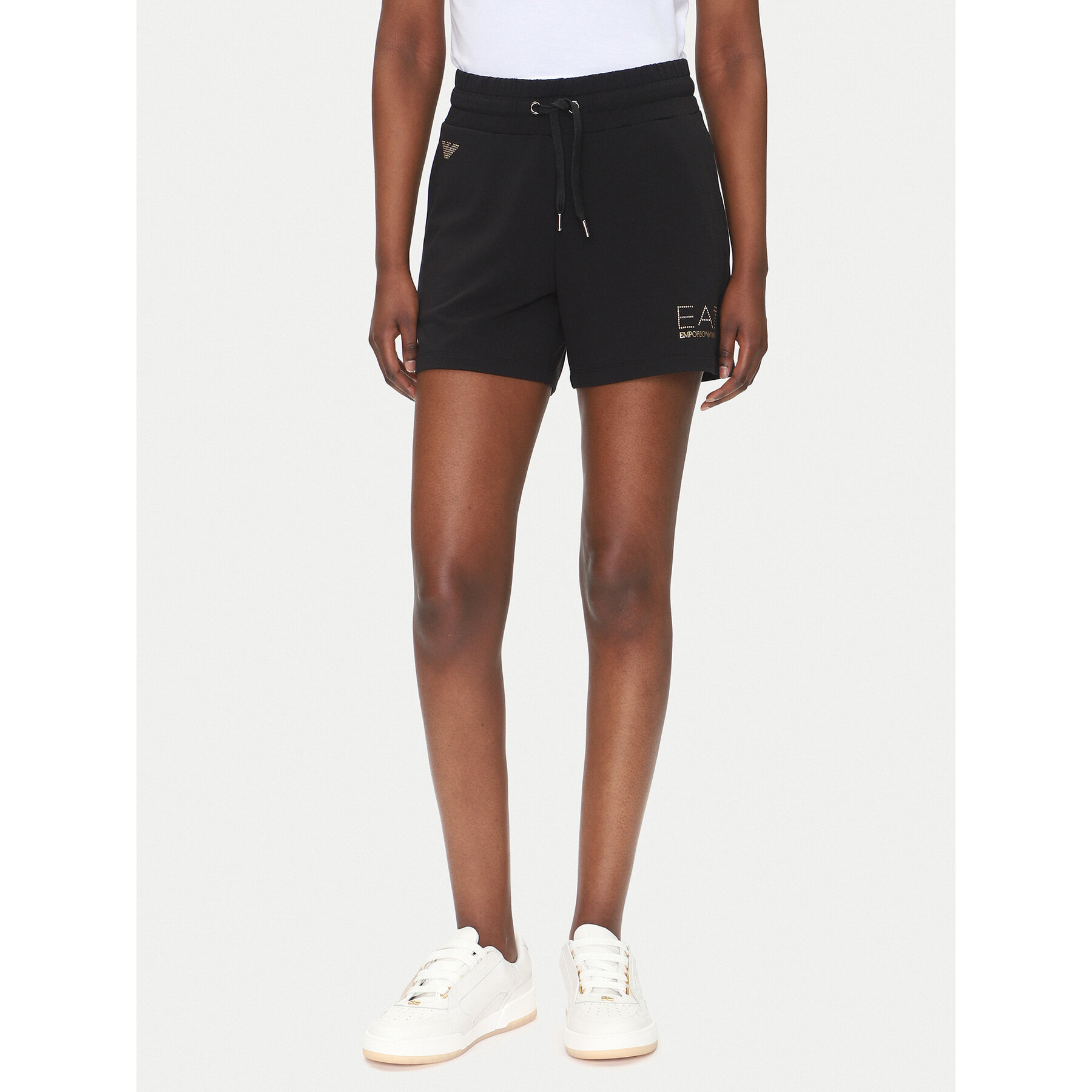 EA7 Emporio Armani Szorty sportowe 7W000269 AF12482 UC001 Czarny Regular Fit