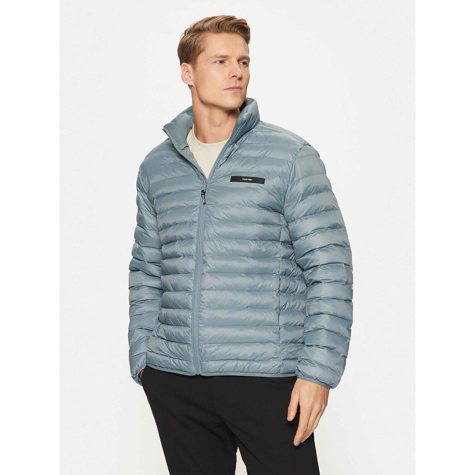 Calvin Klein Kurtka puchowa Quilted Lw Jacket K10K113474 Niebieski Regular Fit