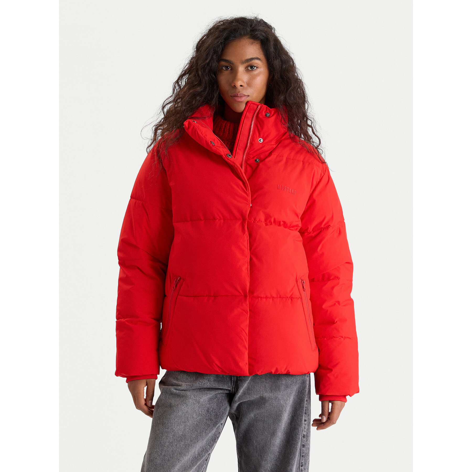 Mustang Kurtka zimowa Gillian 1016744 Czerwony Relaxed Fit