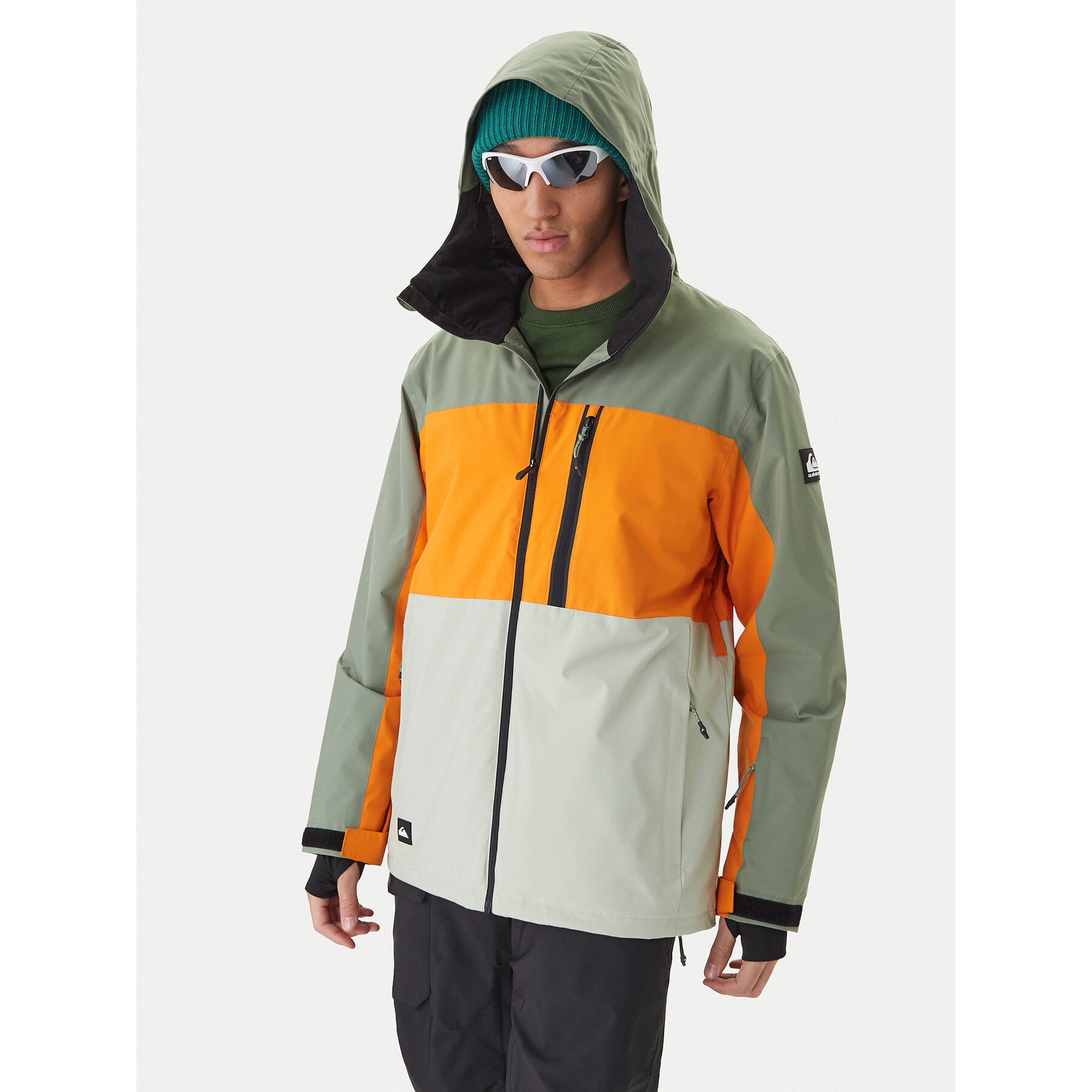 Quiksilver Kurtka snowboardowa Sycamore EQYTJ03457 Zielony Modern Fit