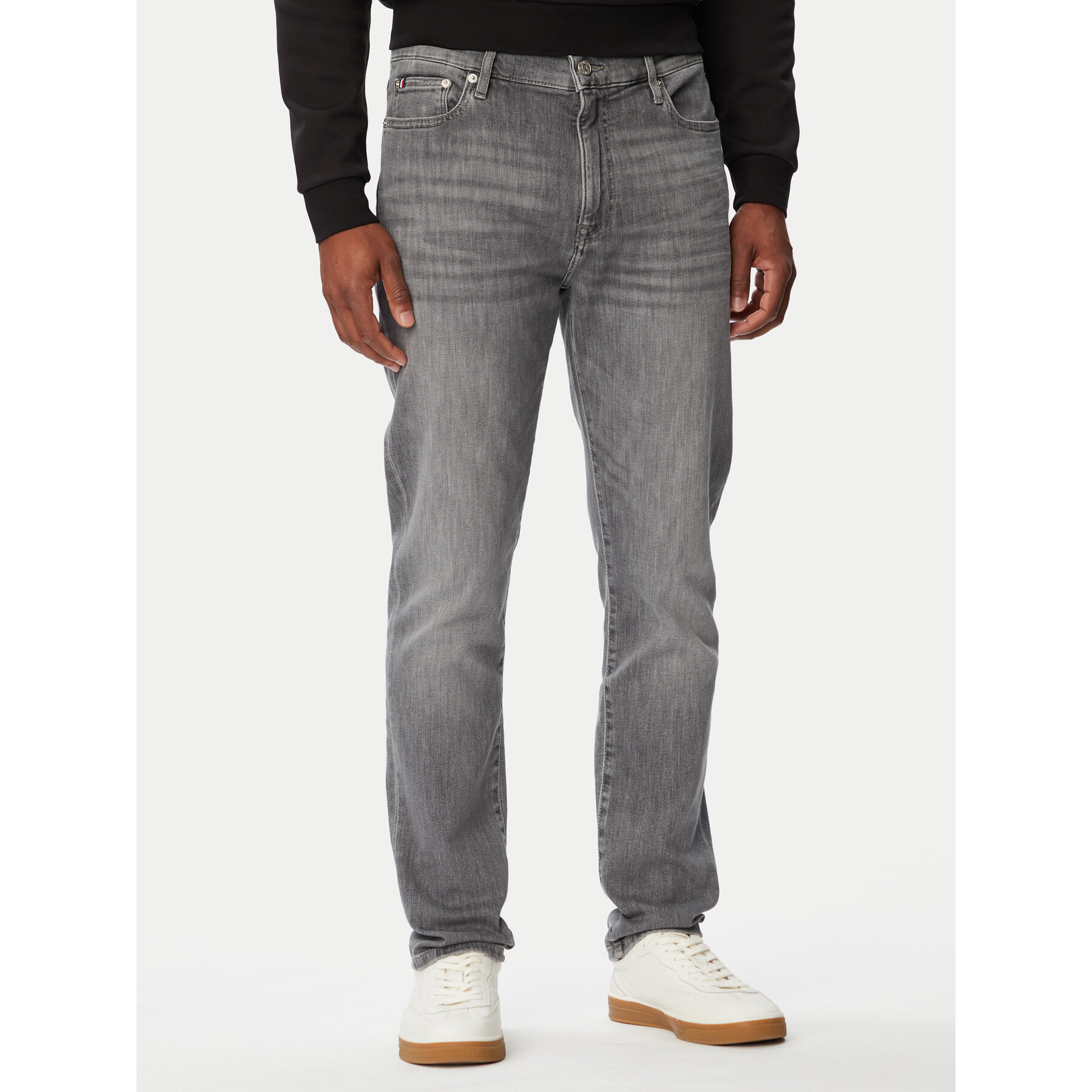 Tommy Hilfiger Jeansy Bleecker MW0MW44345 Szary Slim Fit