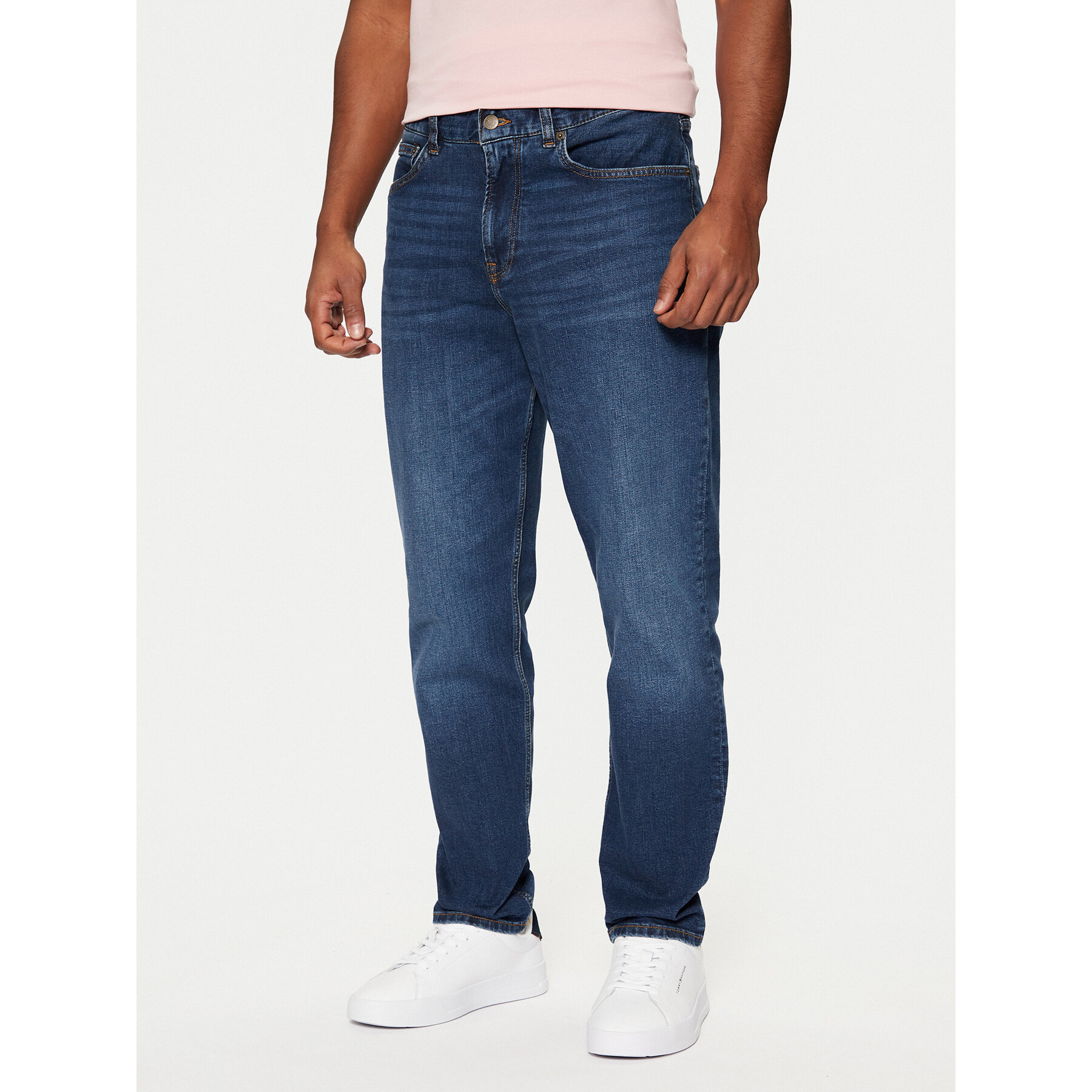 Tommy Hilfiger Jeansy Harlem MW0MW39038 Granatowy Tapered Fit