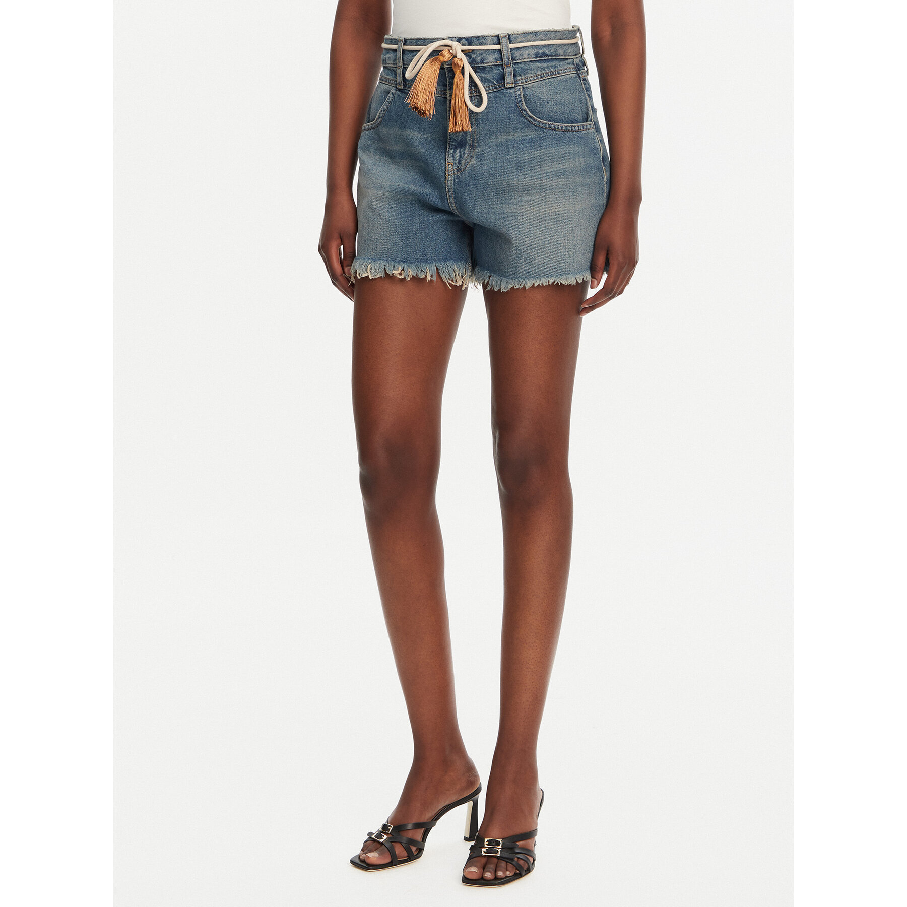 Liu Jo Szorty jeansowe UA5152 D0244 Niebieski Regular Fit
