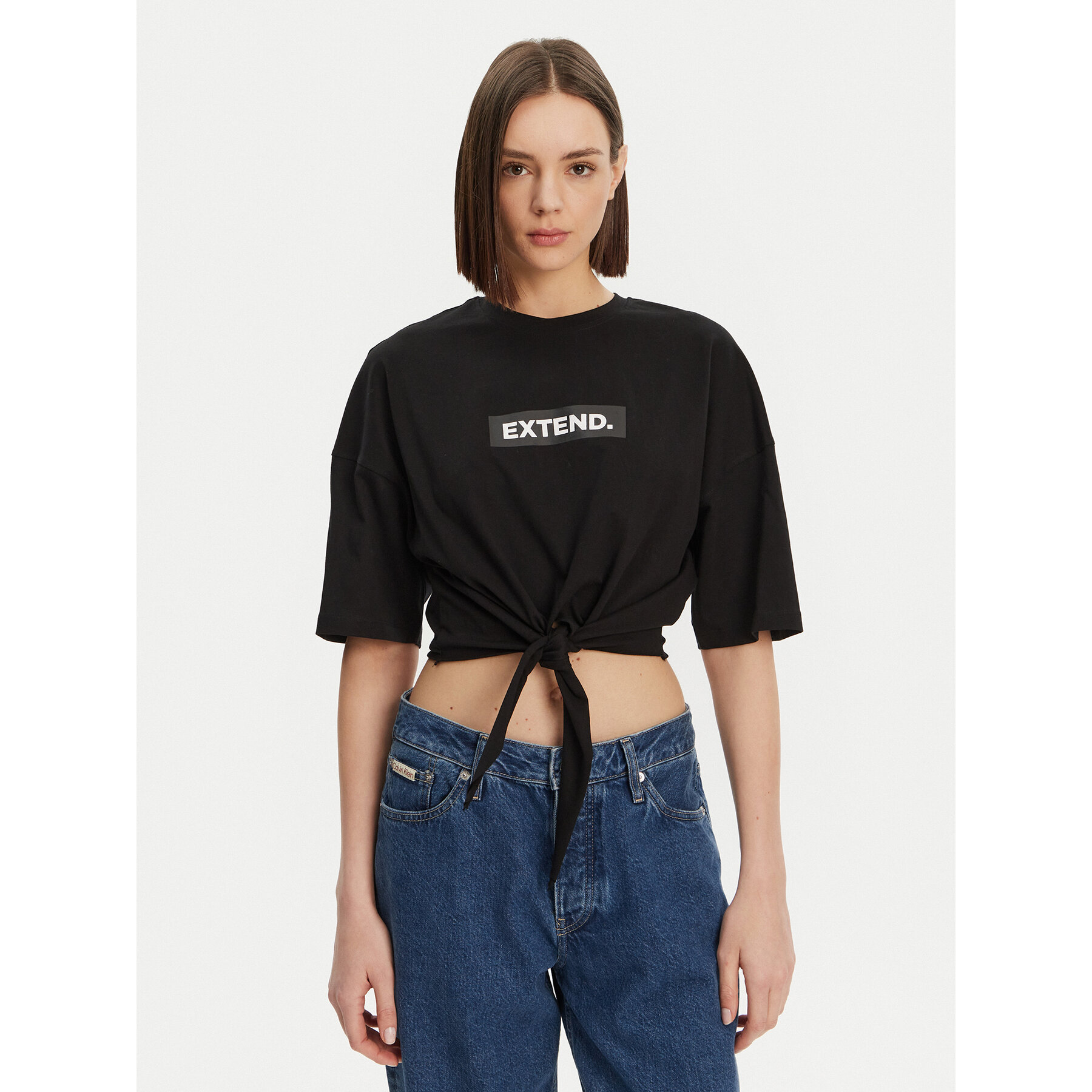 ONLY T-Shirt Serena 15343356 Czarny Regular Fit