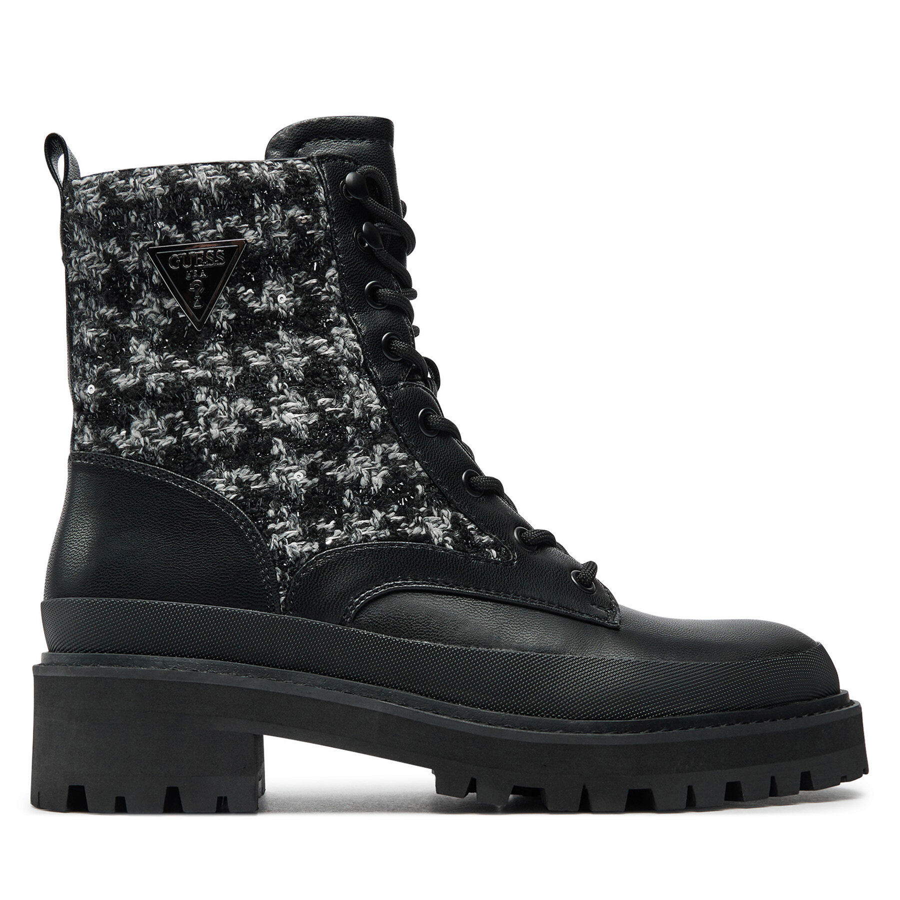 Guess Trapery Badany FLFBDN ELE10 Czarny