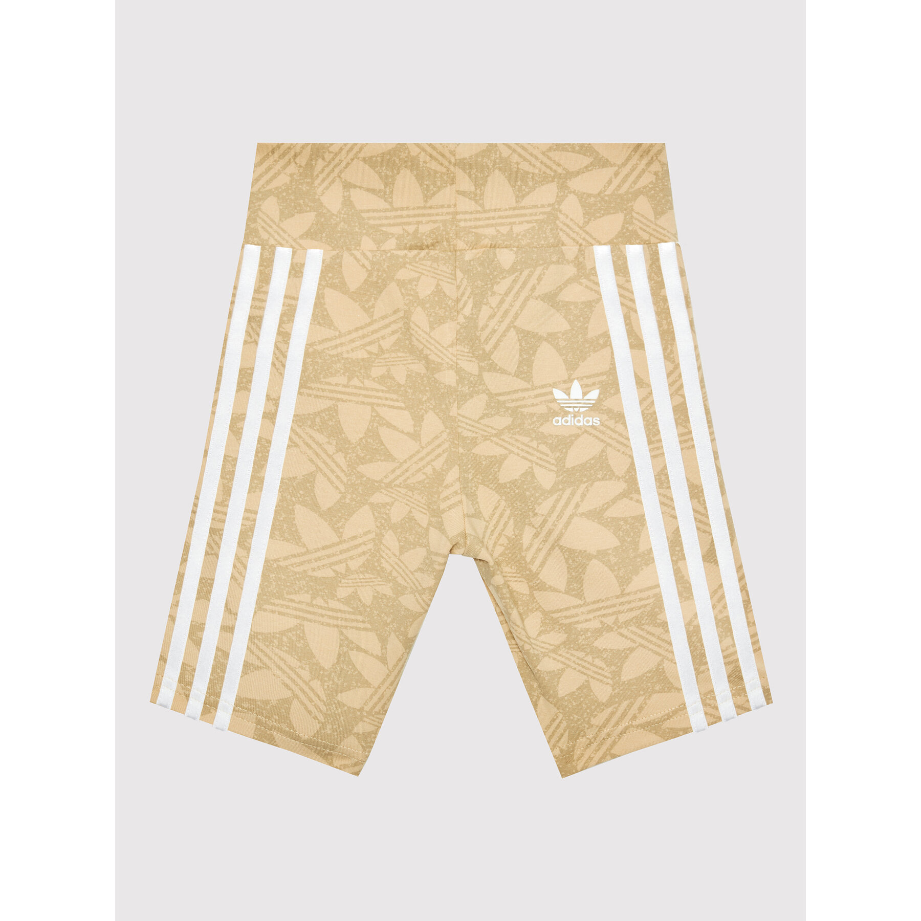 adidas Szorty rowerowe Cycling HC7068 Beżowy Slim Fit
