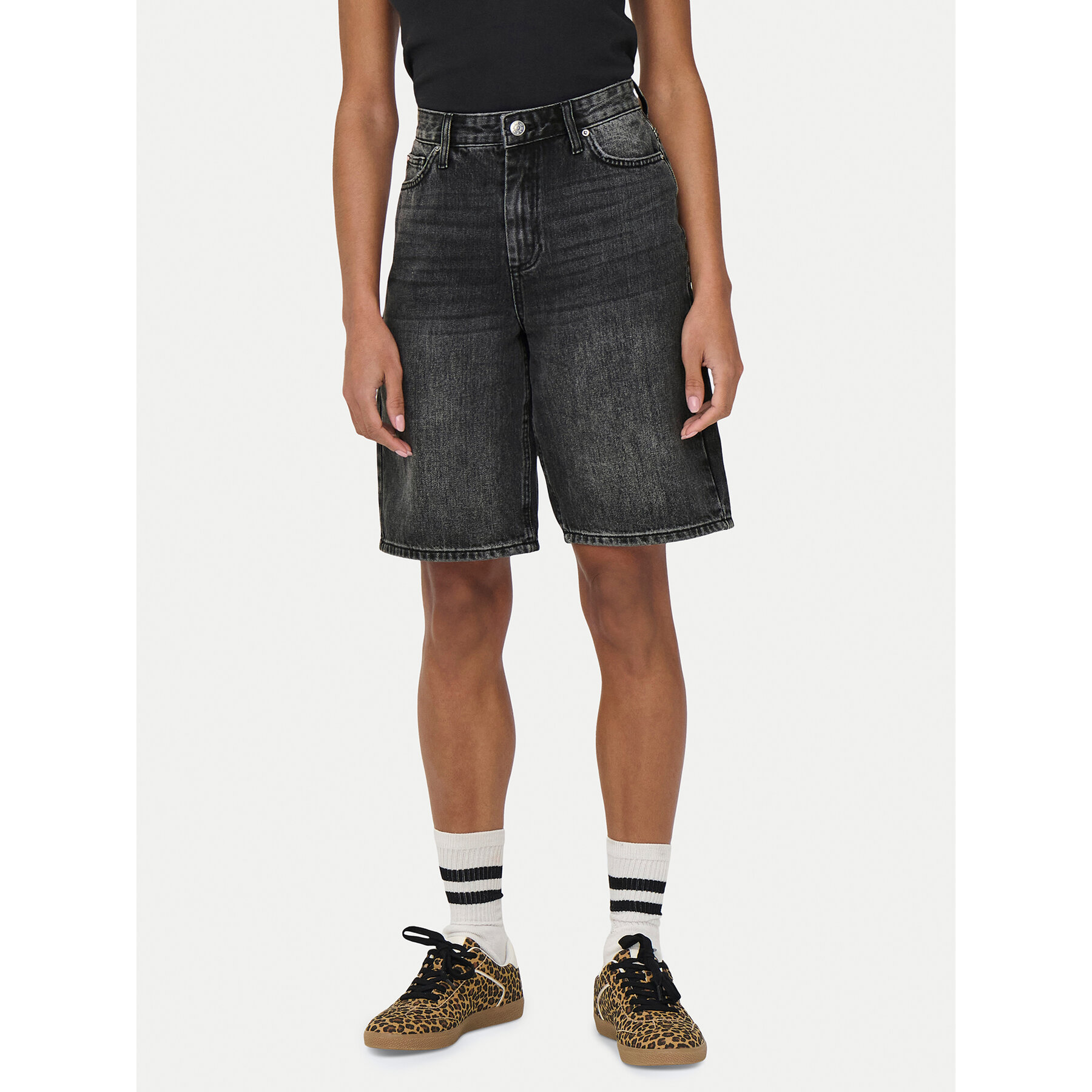 ONLY Szorty jeansowe Sonny 15256709 Szary Regular Fit