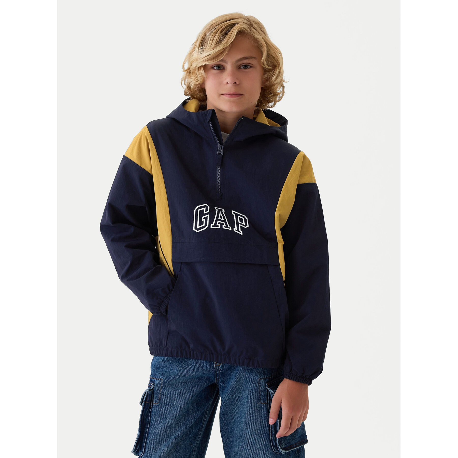 Gap Kurtka anorak 514972-01 Granatowy Relaxed Fit