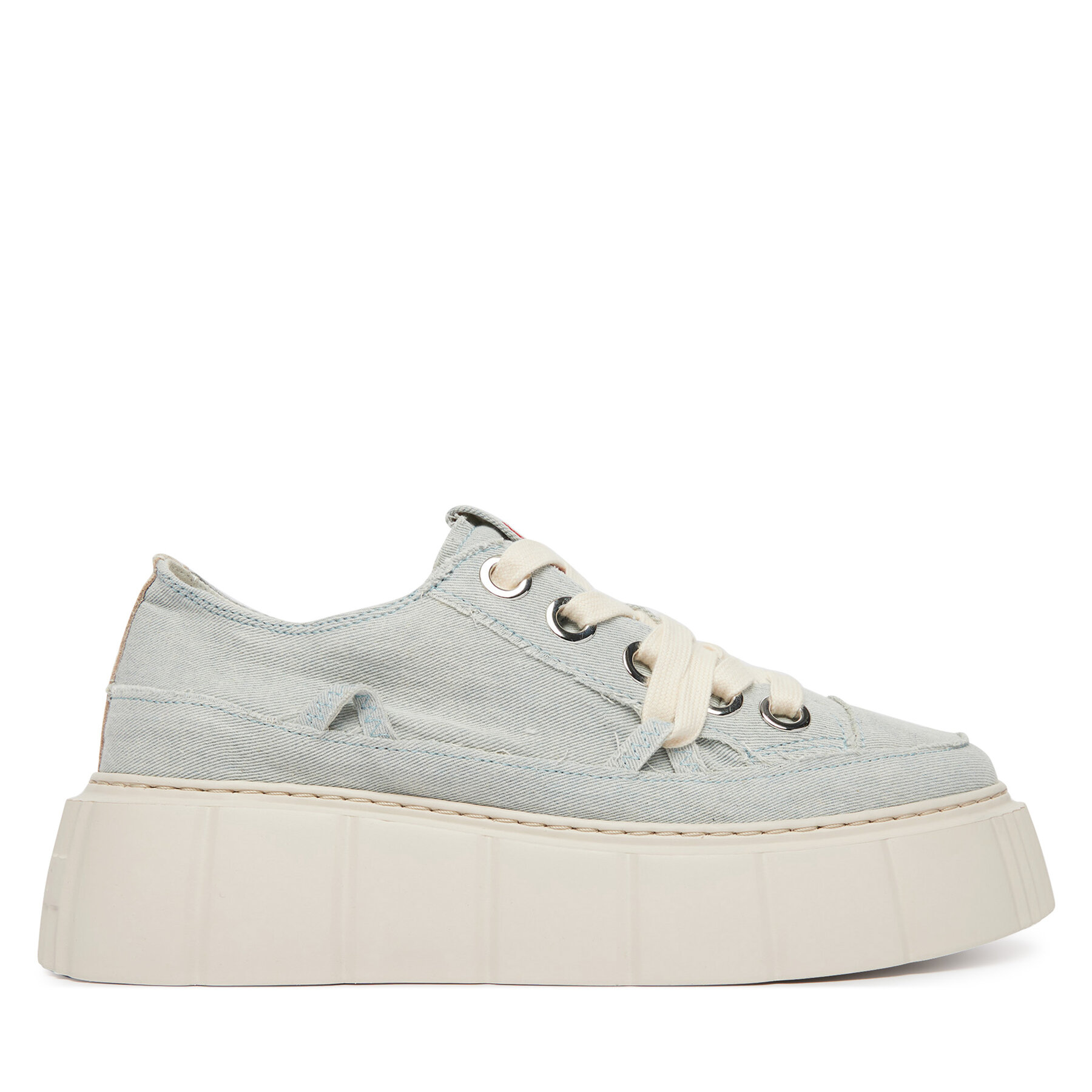 Inuikii Sneakersy Matilda Frayed 1001-001-0181 Niebieski jasny