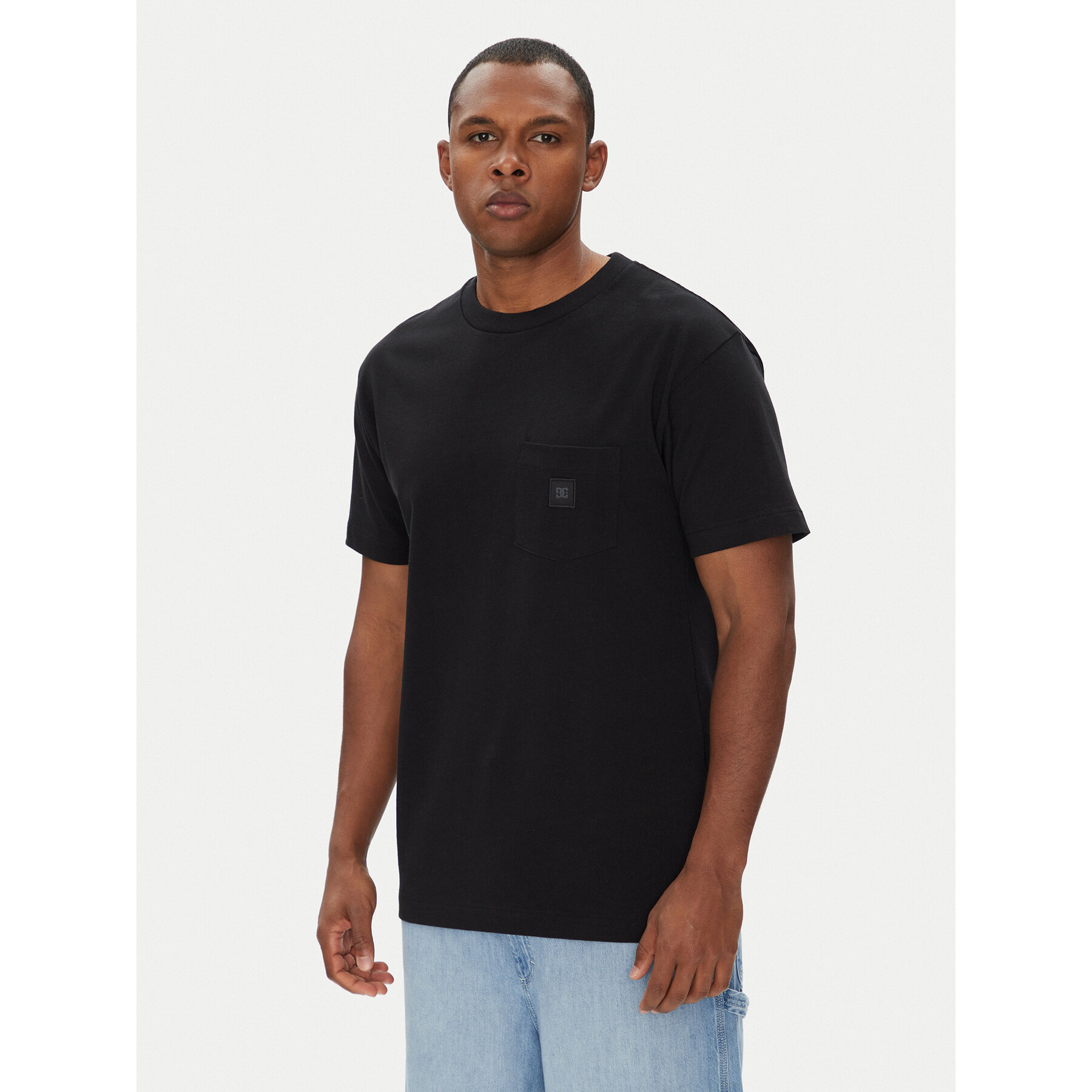DC Shoes T-Shirt ADYKT03246 Czarny Regular Fit