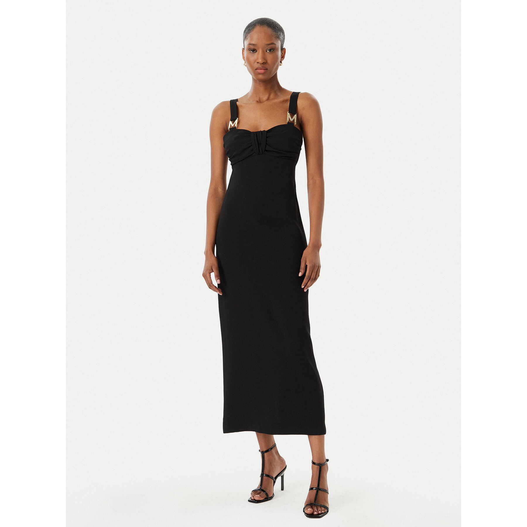 LOLA CASADEMUNT Sukienka koktajlowa MS2616048 Czarny Slim Fit