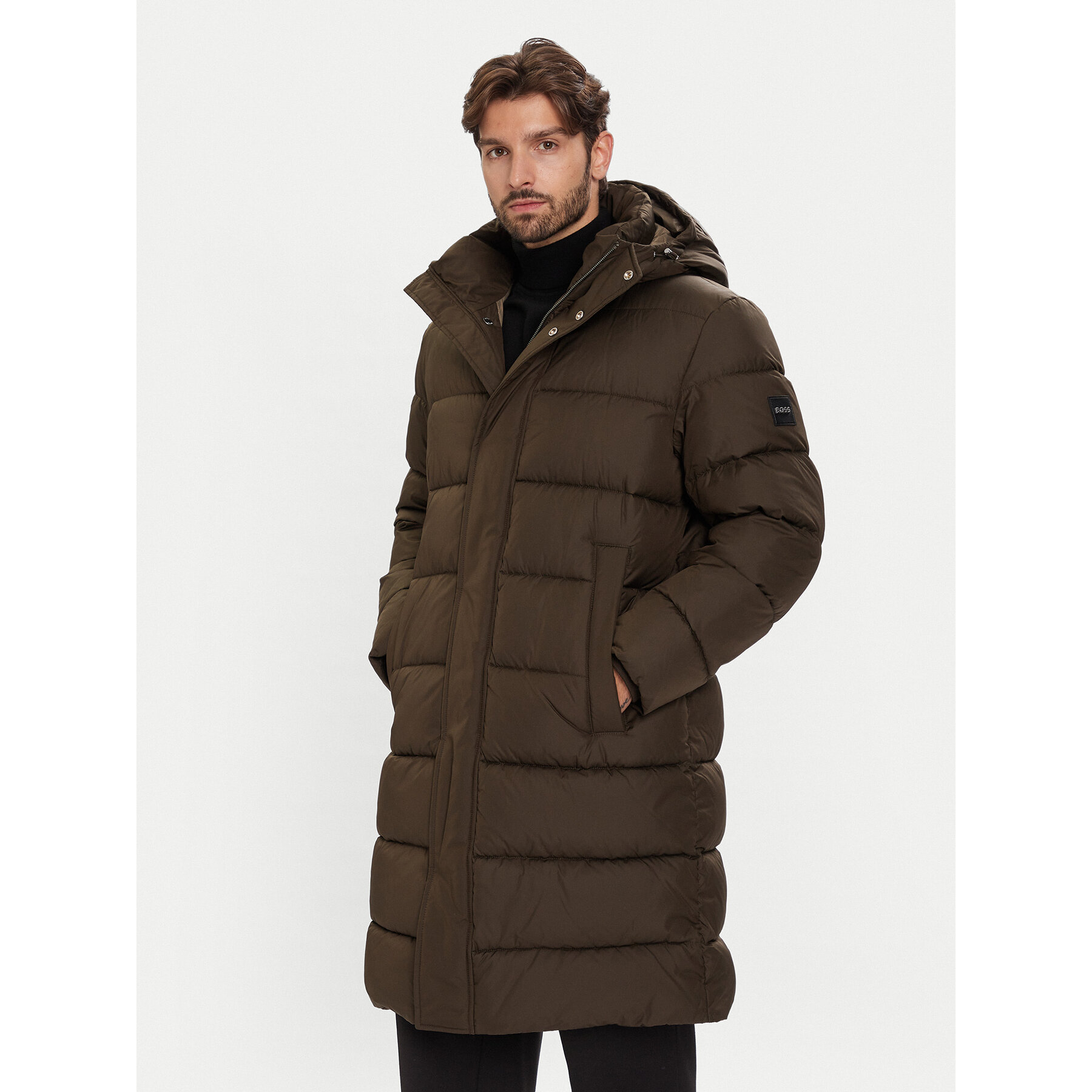 BOSS Kurtka zimowa H-Cenuto 50540474 Brązowy Regular Fit