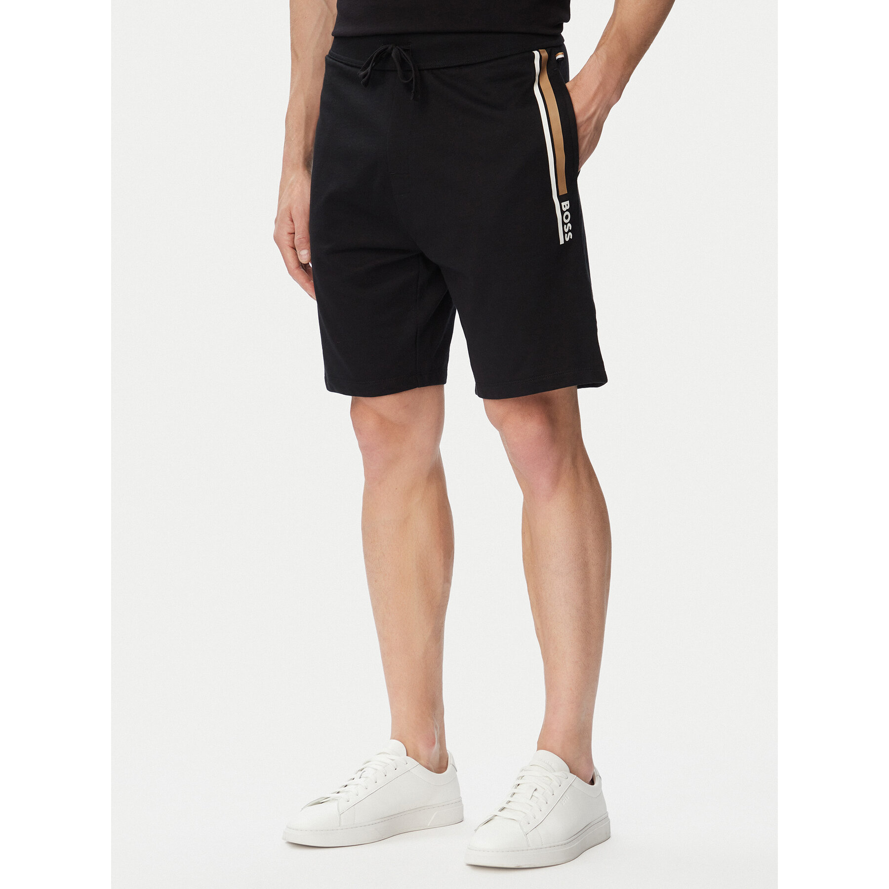 BOSS Szorty sportowe Authentic 50554778 Czarny Regular Fit