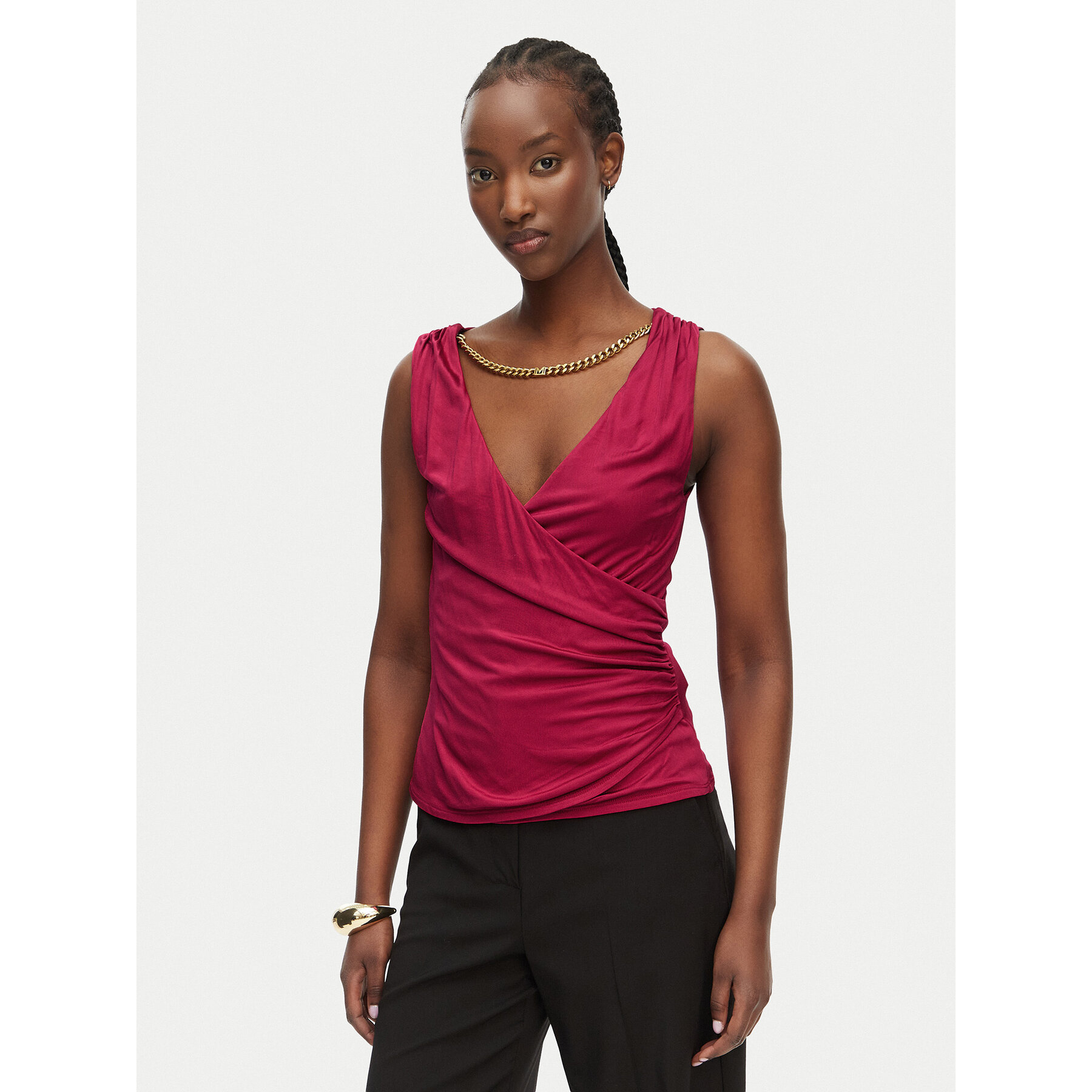Marciano Guess Top G6GP11 K3617 Różowy Slim Fit