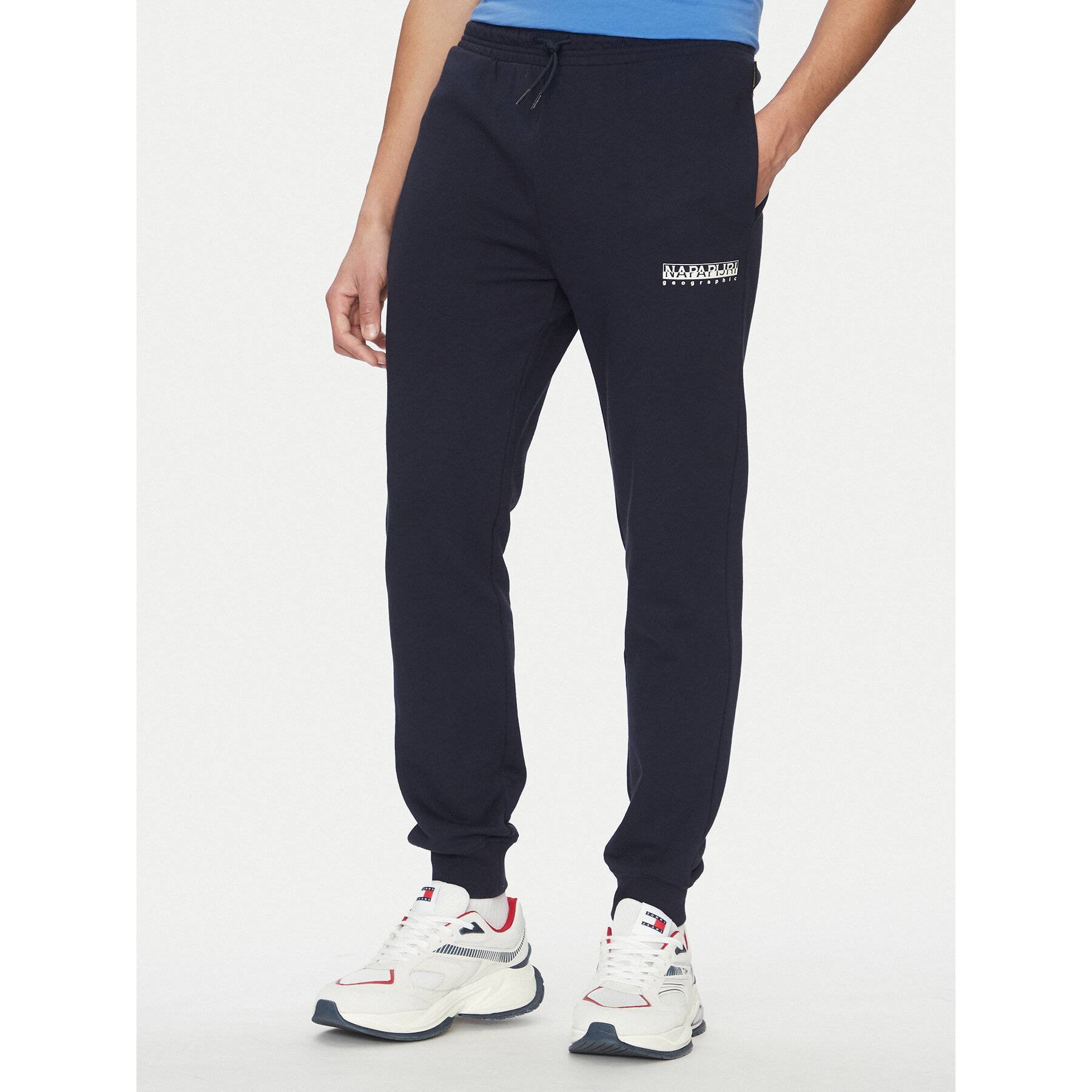 Napapijri Spodnie dresowe M-Gori NP0A4IDS Granatowy Regular Fit