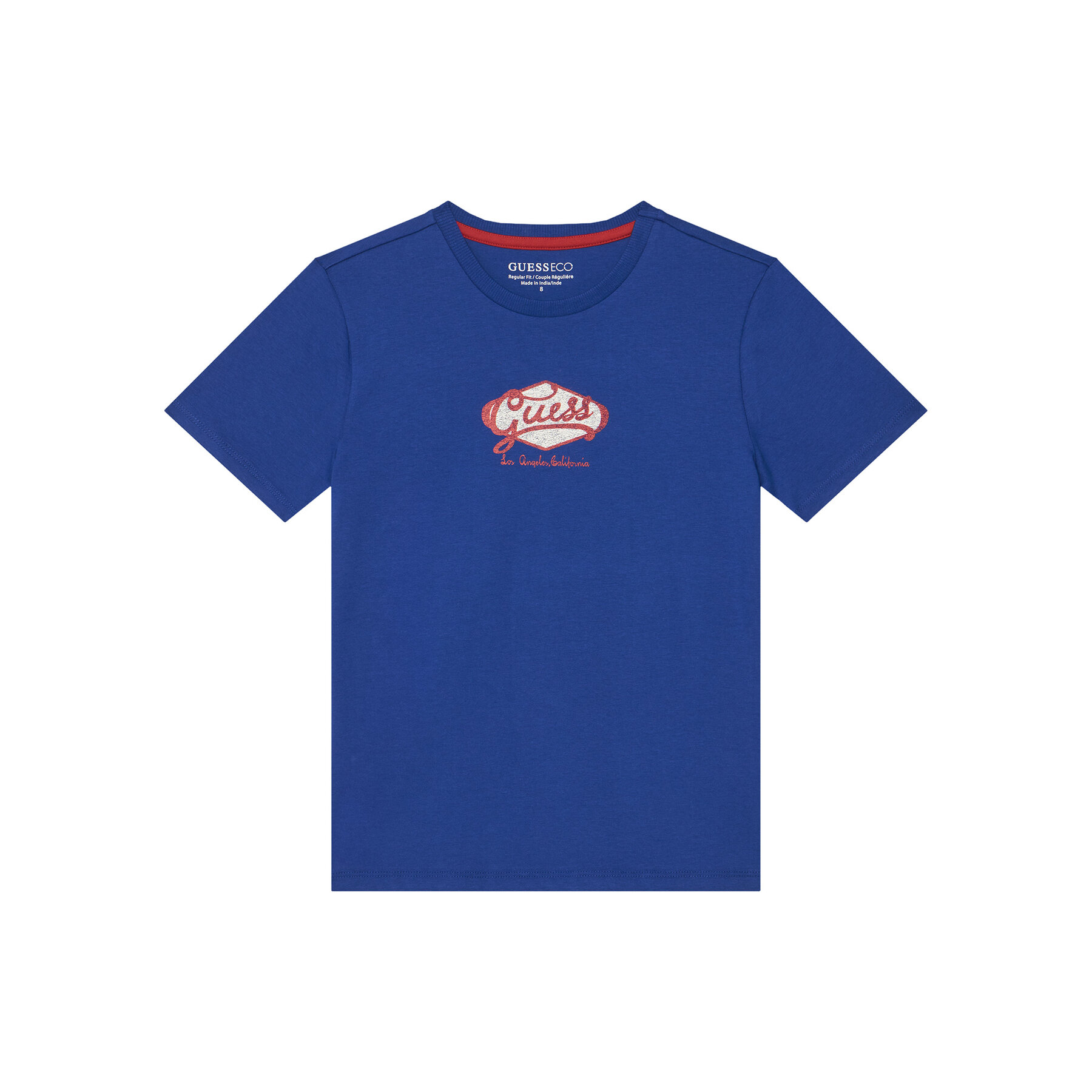 Guess T-Shirt L6RI02 K8HM4 Niebieski Regular Fit
