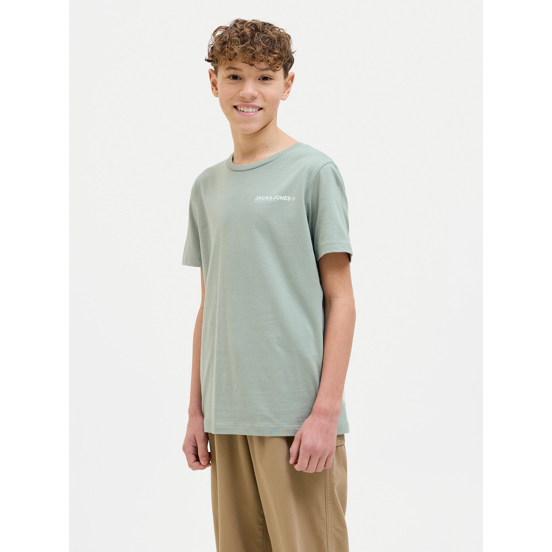 Jack & Jones Junior T-Shirt Hawaii 12269831 Zielony Regular Fit