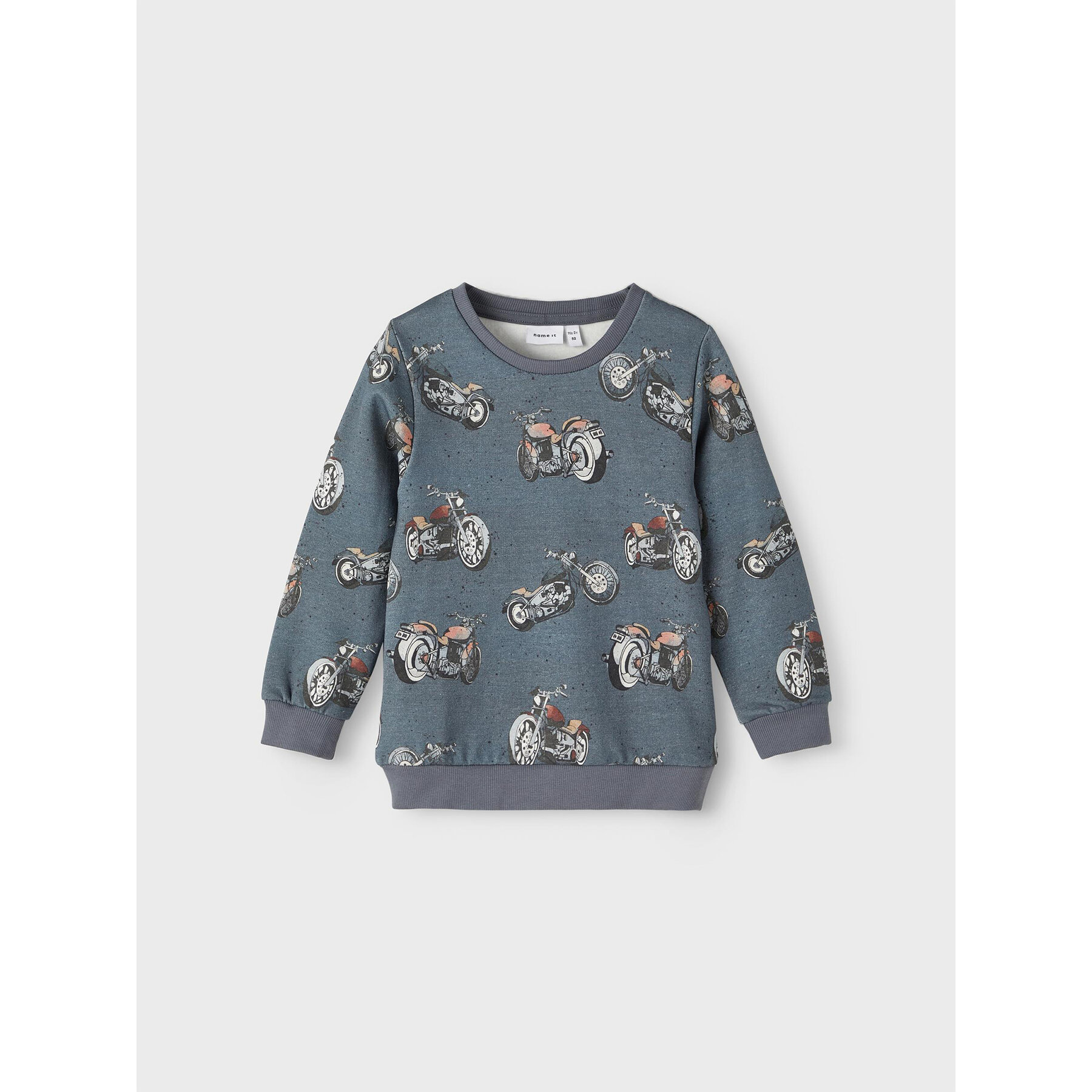 NAME IT Bluza 13209834 Szary Regular Fit