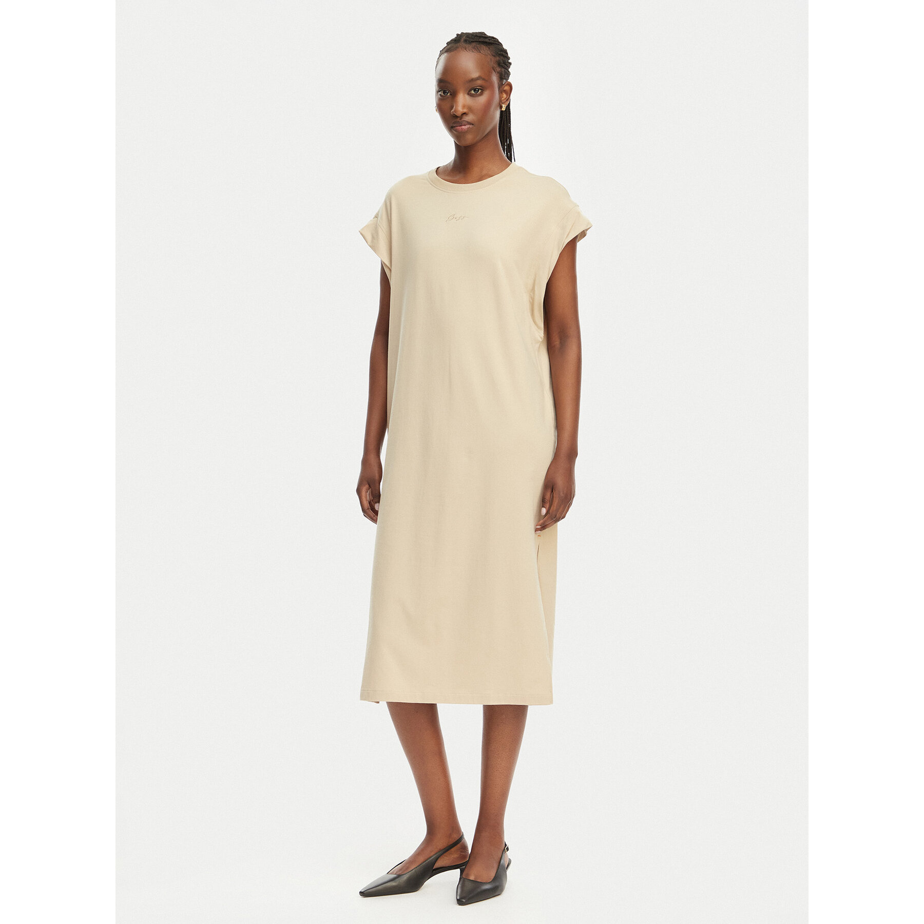 BOSS Sukienka codzienna C Edress 5 50540442 Beżowy Relaxed Fit