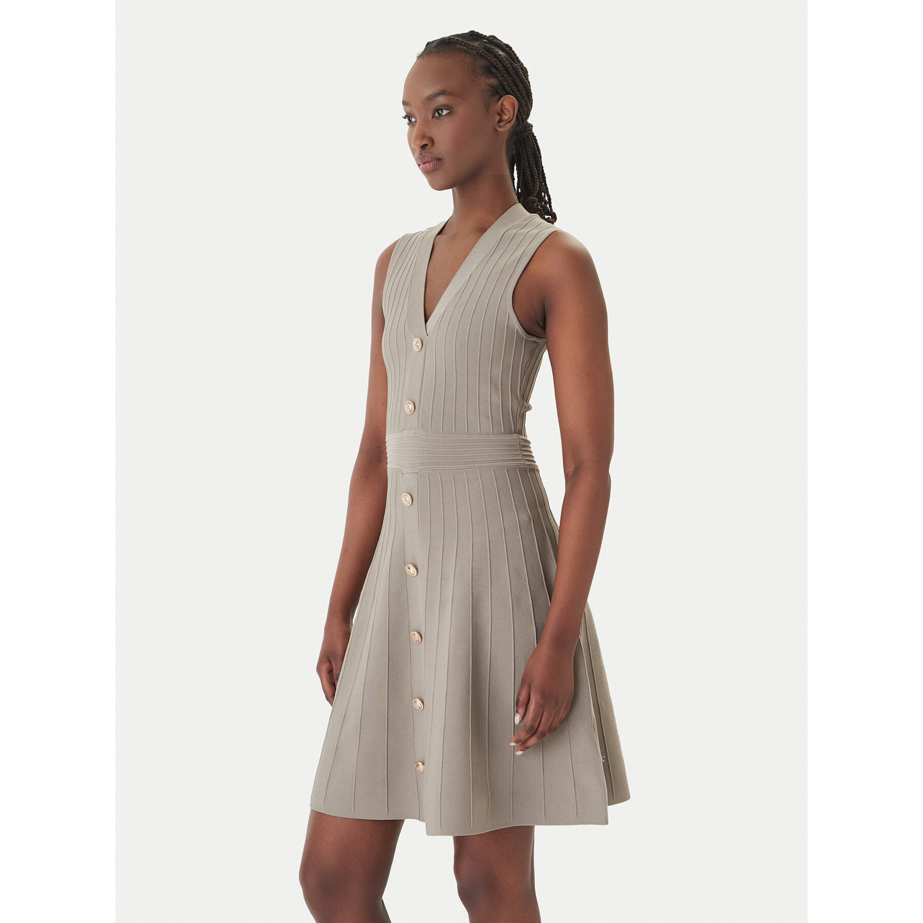 Guess Sukienka dzianinowa W6GK53 Z0658 Zielony Regular Fit